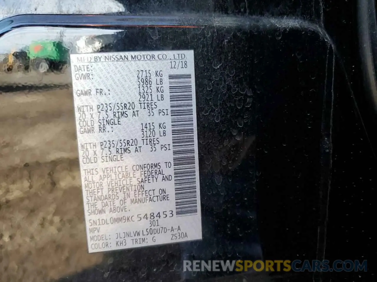 15 Photograph of a damaged car 5N1DL0MM9KC548453 INFINITI QX60 2019