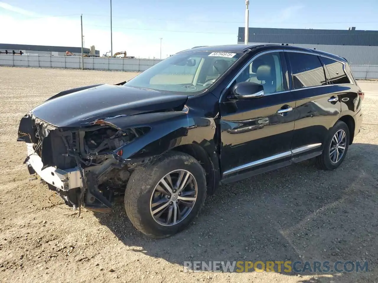 1 Photograph of a damaged car 5N1DL0MMXKC512304 INFINITI QX60 2019