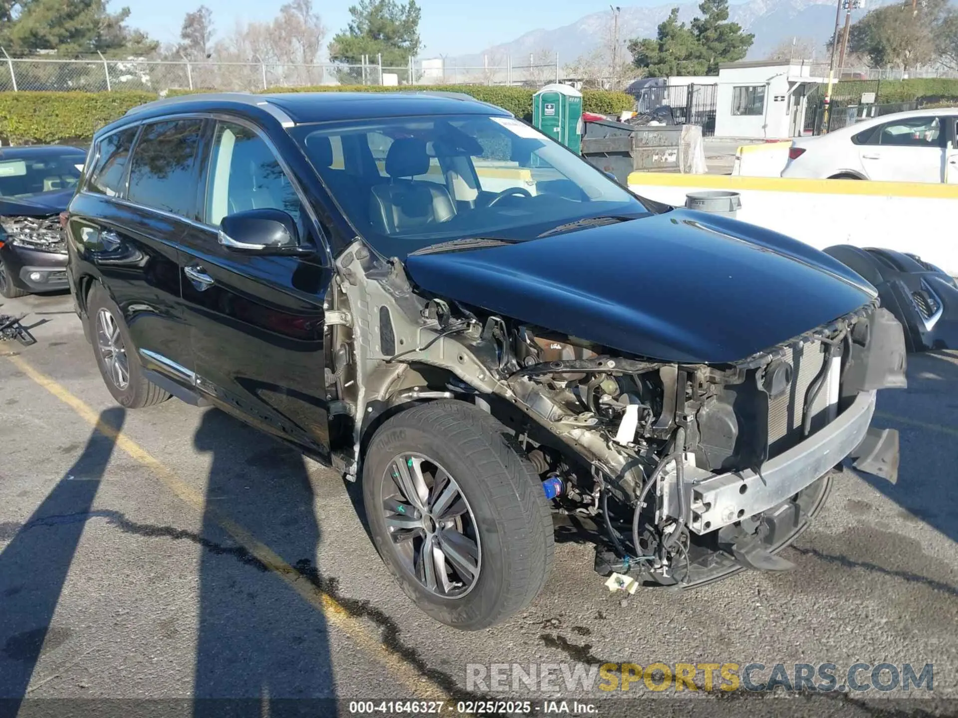 1 Photograph of a damaged car 5N1DL0MN0KC502373 INFINITI QX60 2019