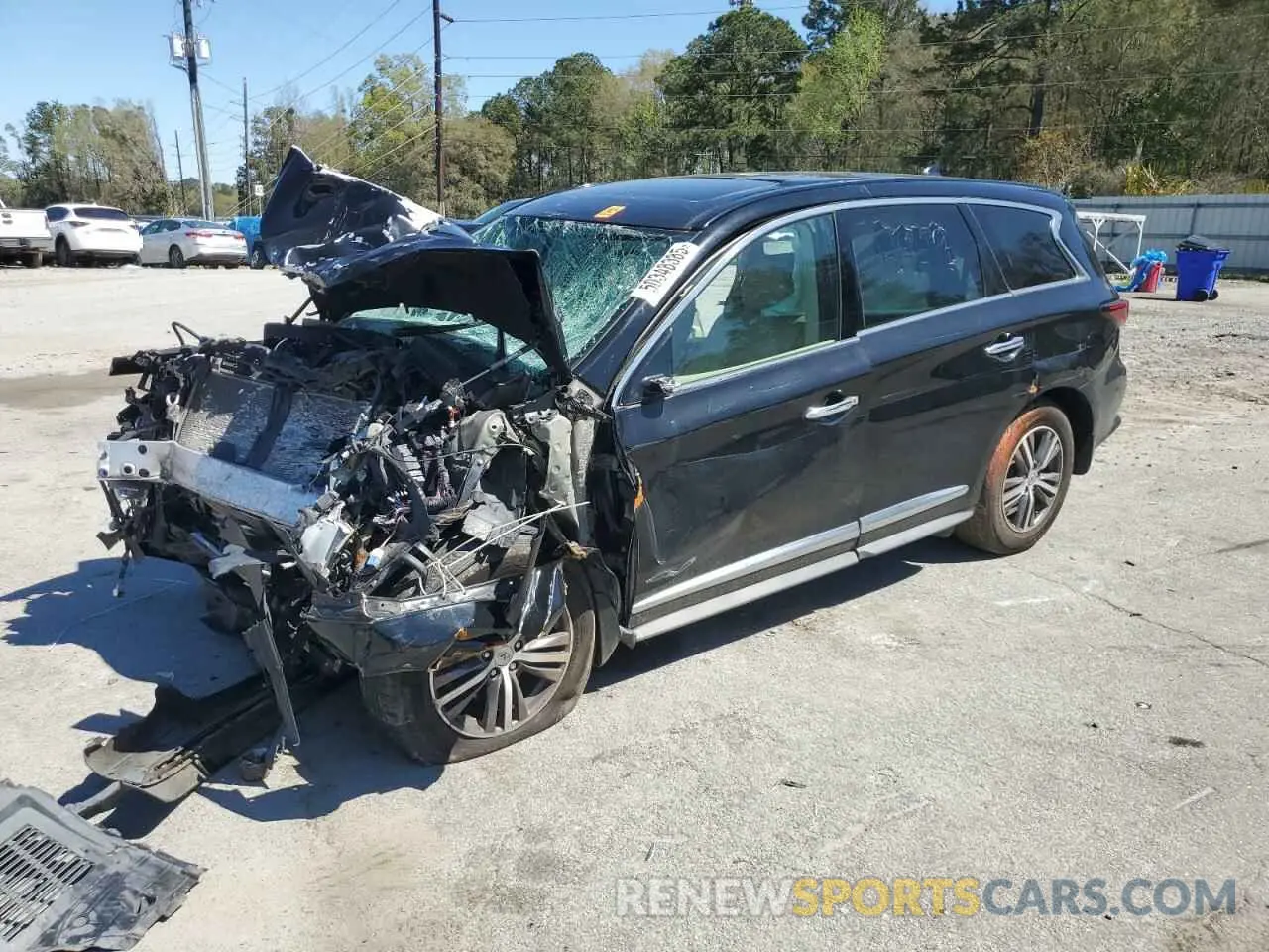 1 Photograph of a damaged car 5N1DL0MN0KC511218 INFINITI QX60 2019