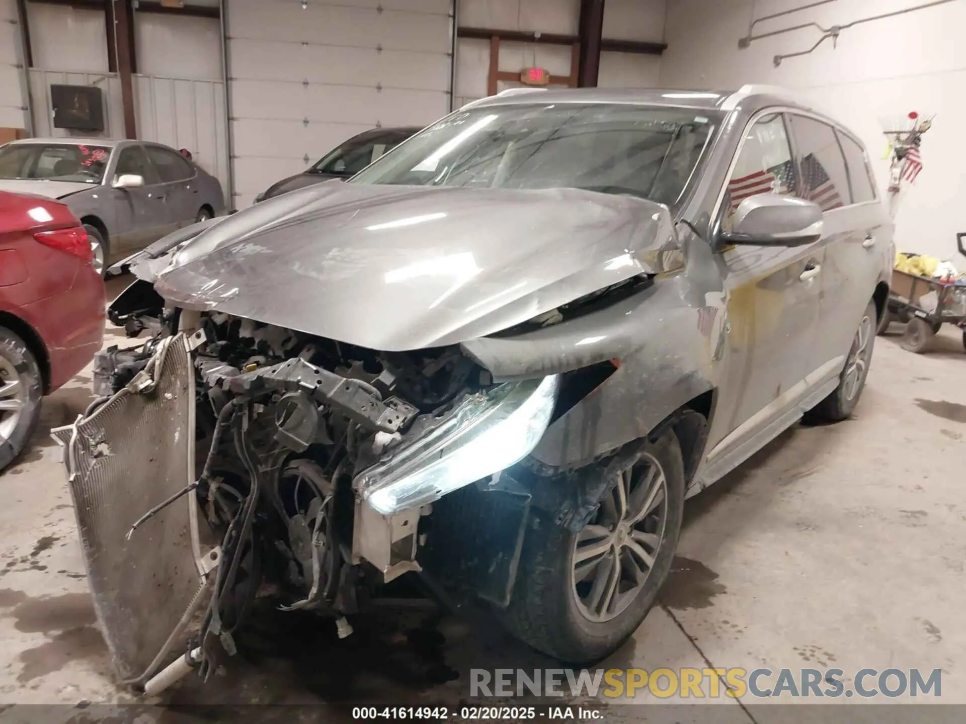 2 Photograph of a damaged car 5N1DL0MN0KC518816 INFINITI QX60 2019