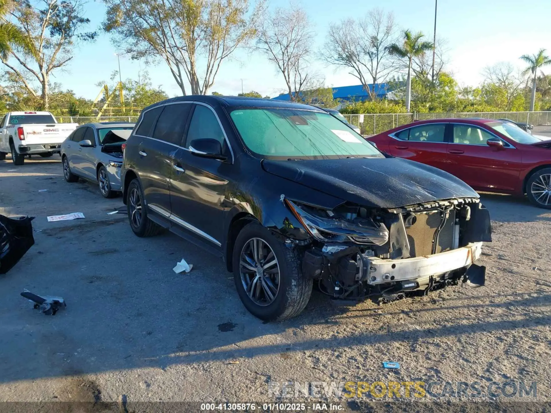 1 Photograph of a damaged car 5N1DL0MN0KC548592 INFINITI QX60 2019