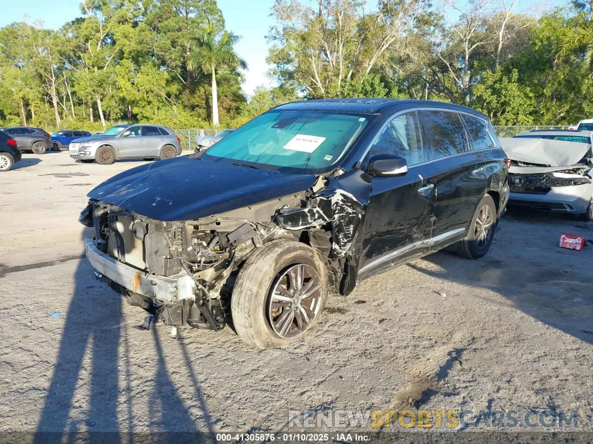 2 Photograph of a damaged car 5N1DL0MN0KC548592 INFINITI QX60 2019