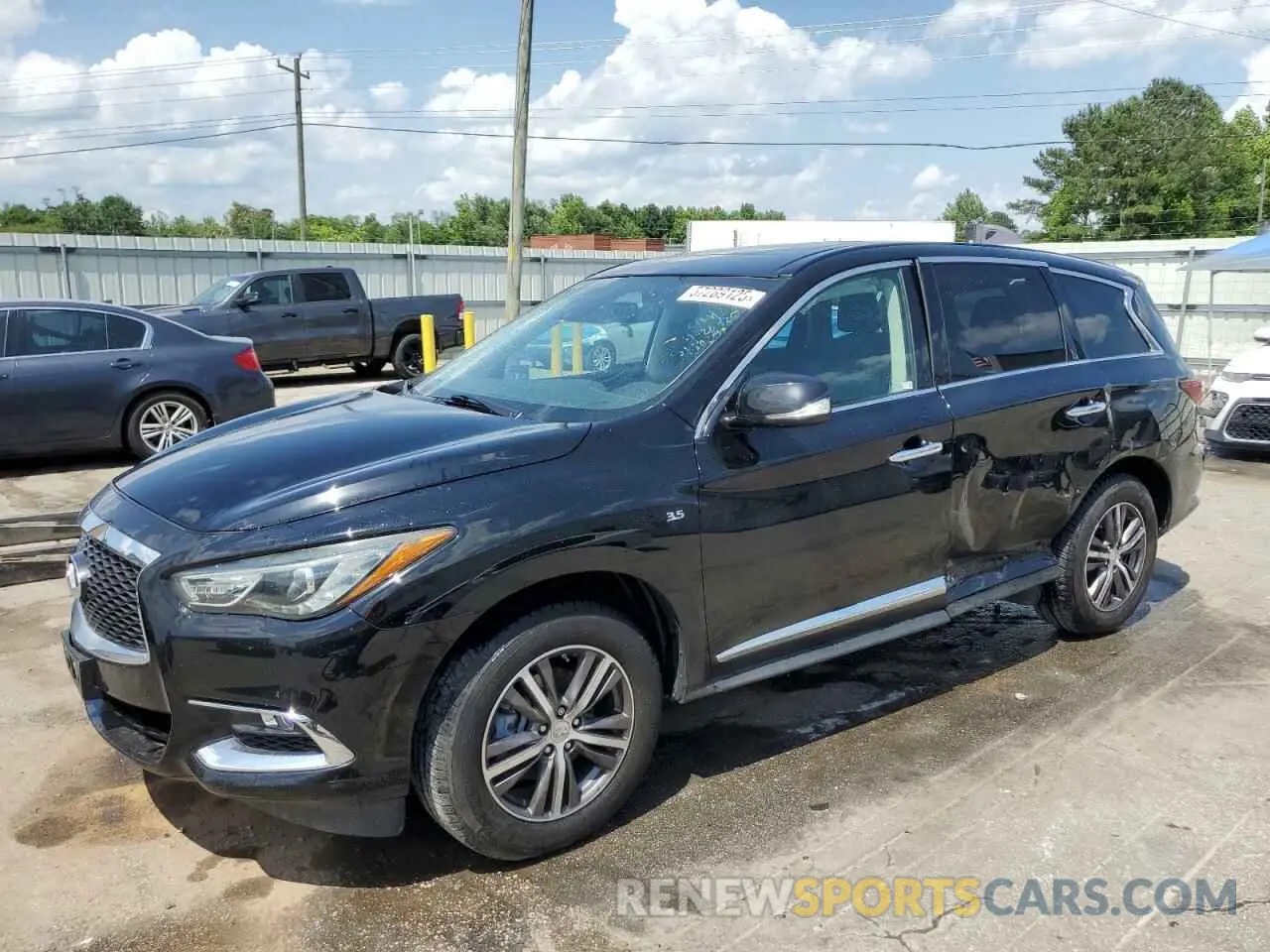 1 Photograph of a damaged car 5N1DL0MN1KC512961 INFINITI QX60 2019