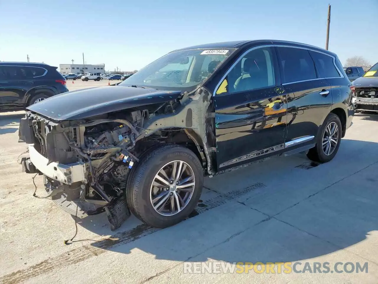 1 Photograph of a damaged car 5N1DL0MN1KC548908 INFINITI QX60 2019