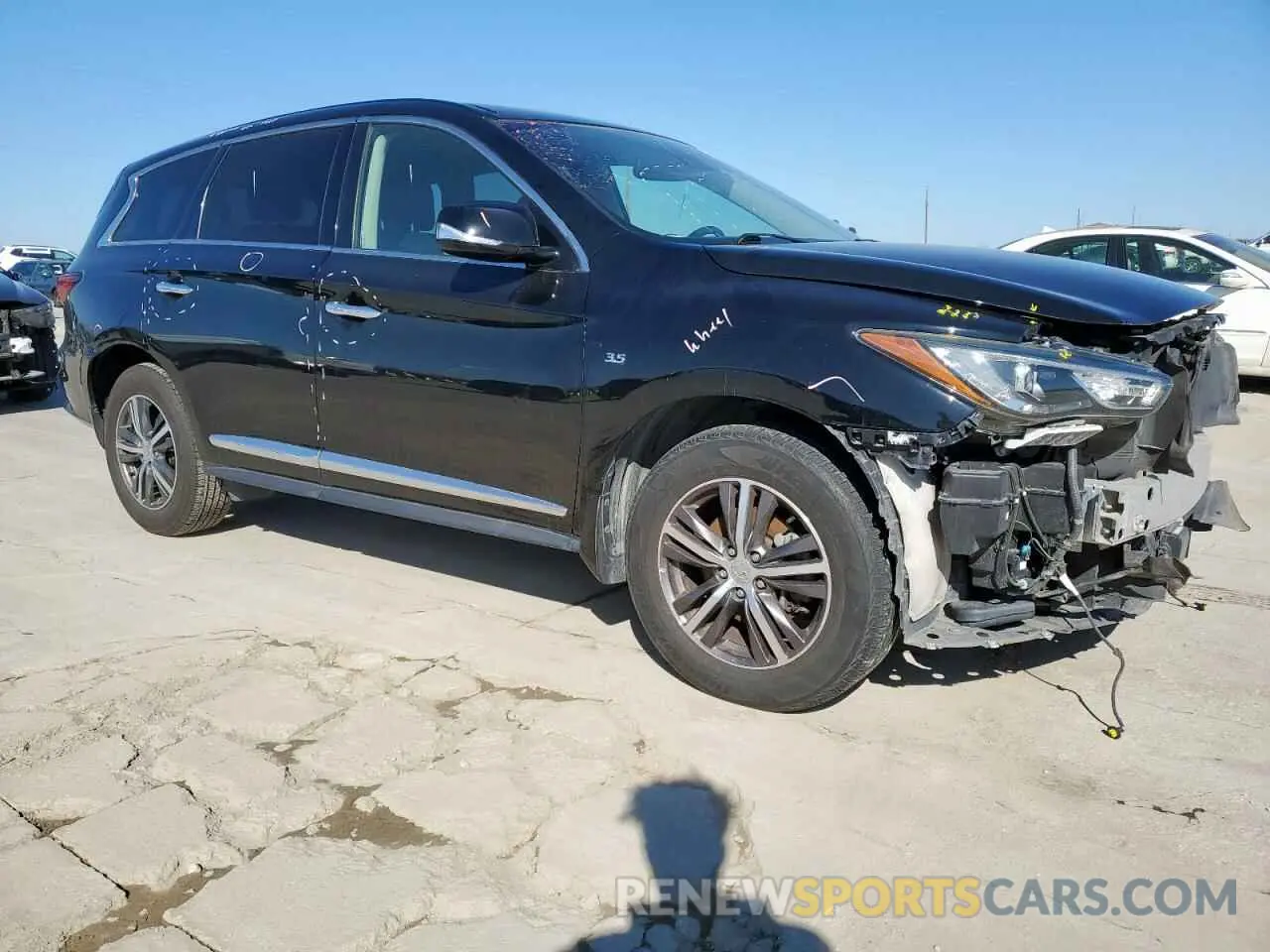 4 Photograph of a damaged car 5N1DL0MN1KC548908 INFINITI QX60 2019