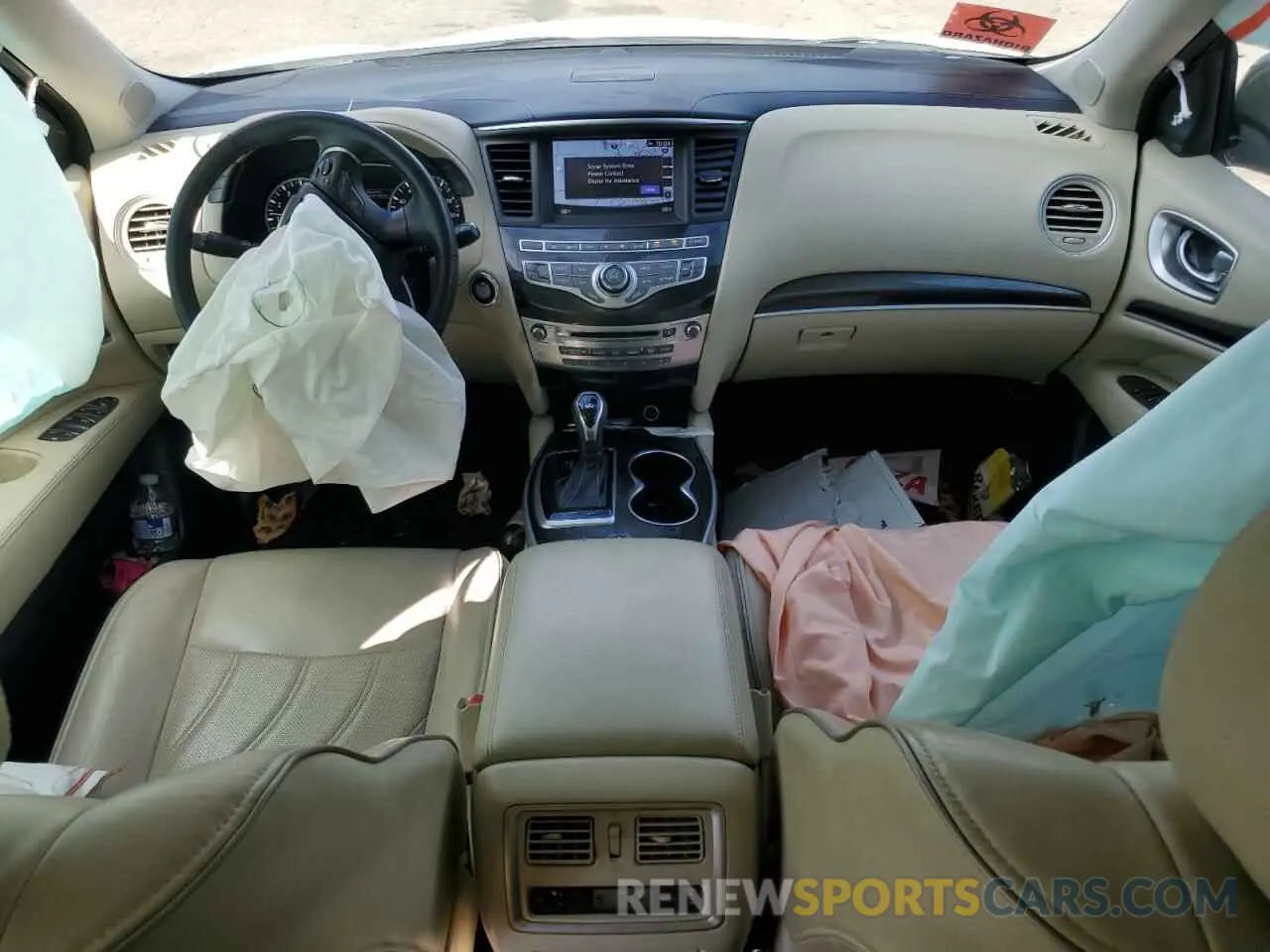 8 Photograph of a damaged car 5N1DL0MN2KC504724 INFINITI QX60 2019