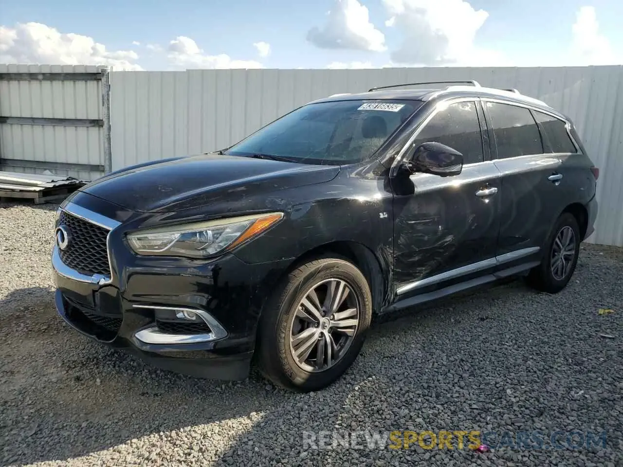 1 Photograph of a damaged car 5N1DL0MN2KC524309 INFINITI QX60 2019