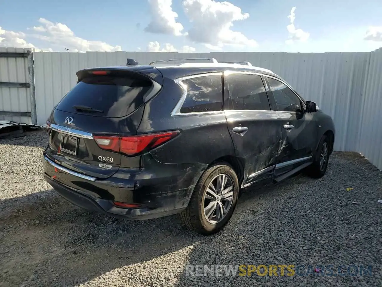 3 Photograph of a damaged car 5N1DL0MN2KC524309 INFINITI QX60 2019