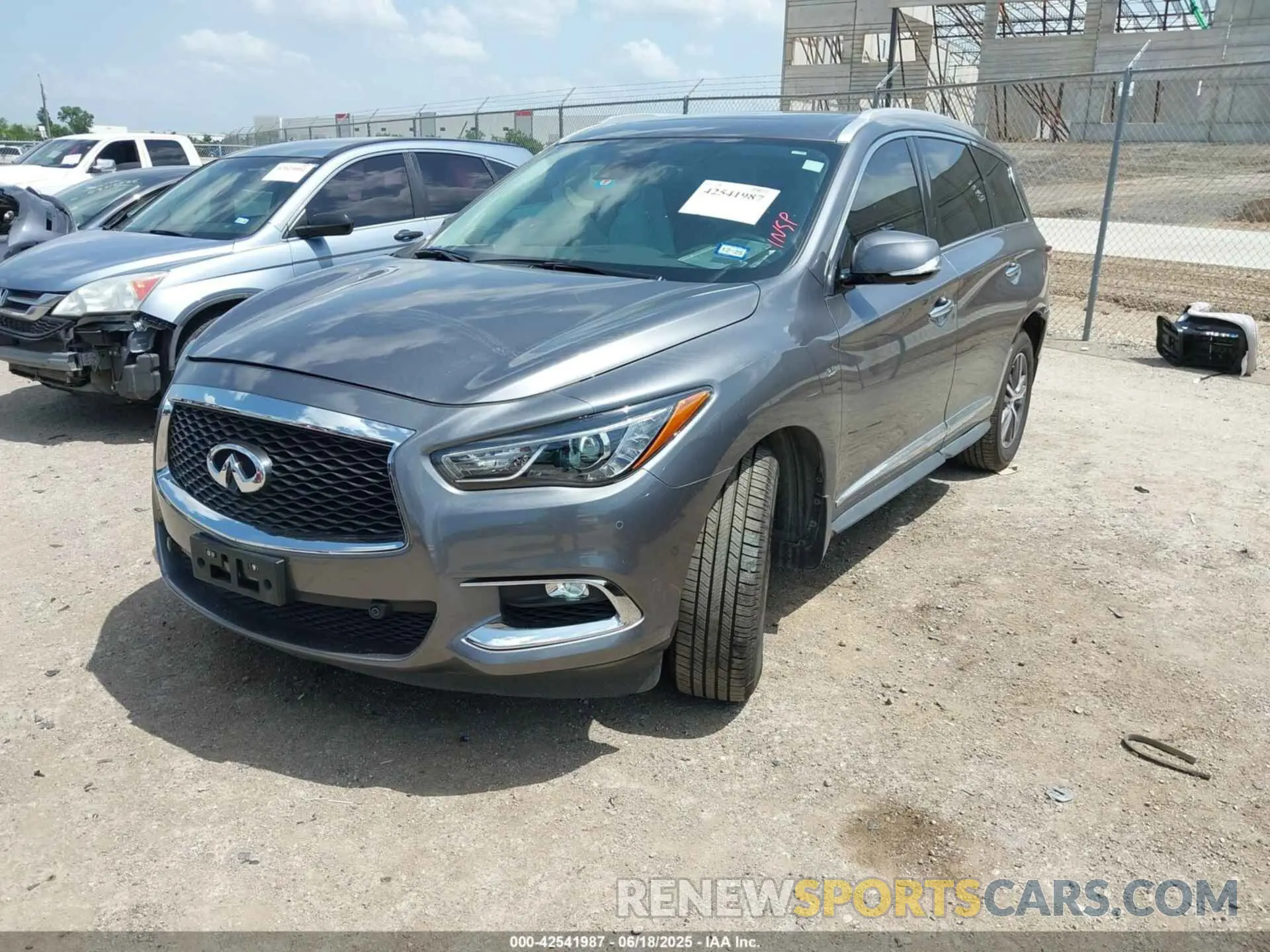 2 Photograph of a damaged car 5N1DL0MN2KC535357 INFINITI QX60 2019