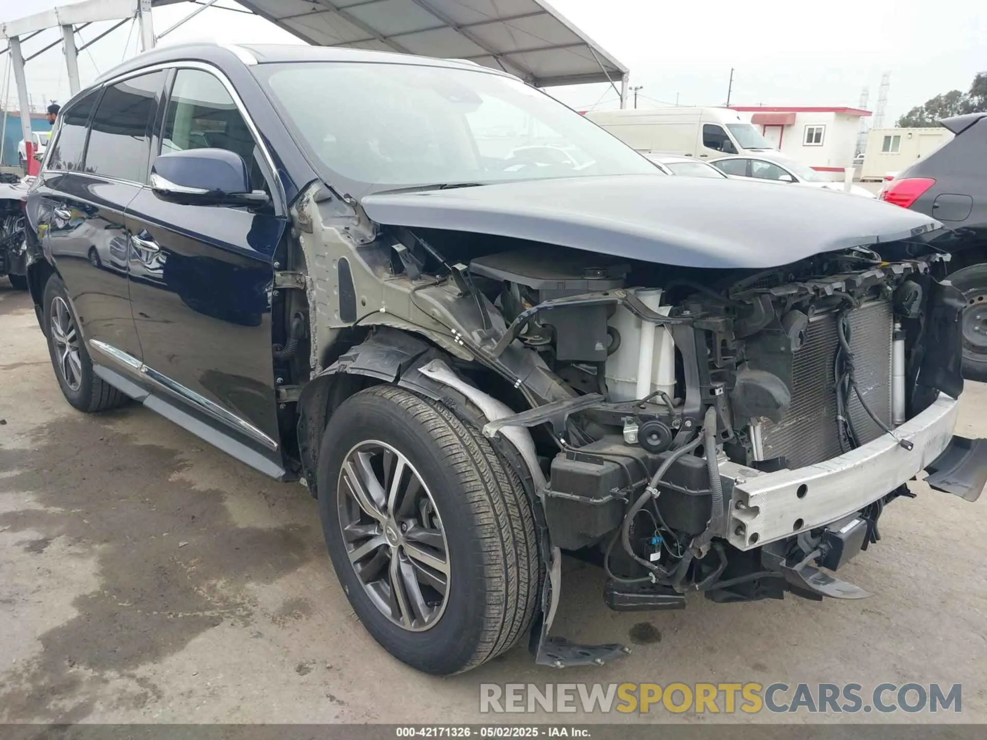1 Photograph of a damaged car 5N1DL0MN3KC558730 INFINITI QX60 2019