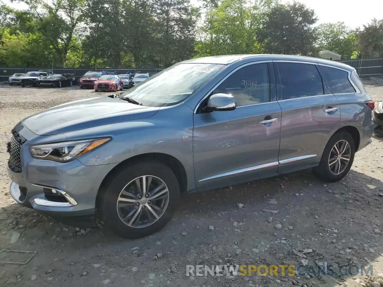 1 Photograph of a damaged car 5N1DL0MN3KC560543 INFINITI QX60 2019
