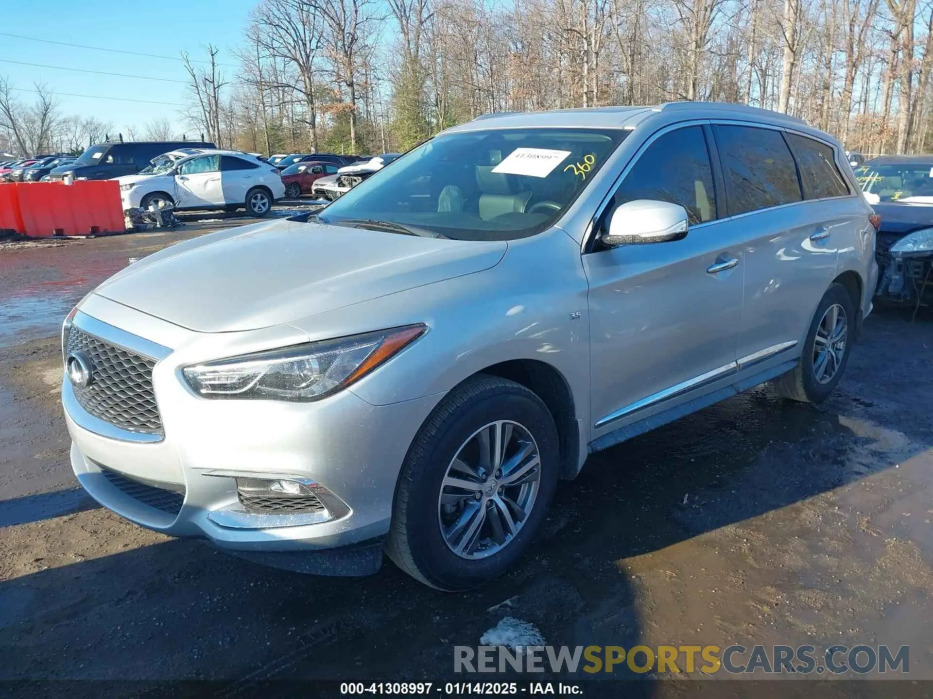 2 Photograph of a damaged car 5N1DL0MN3KC568514 INFINITI QX60 2019