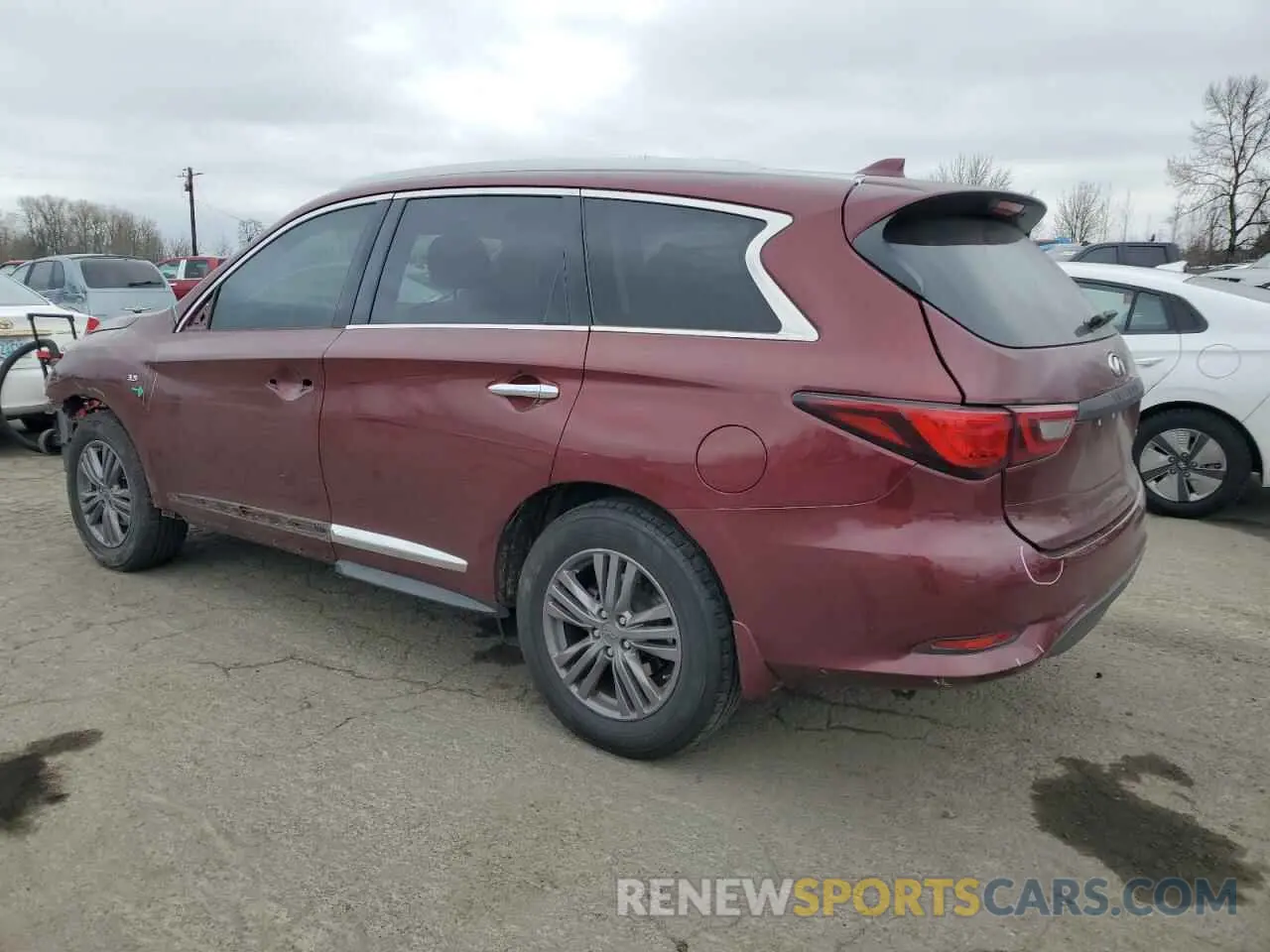 2 Photograph of a damaged car 5N1DL0MN4KC511612 INFINITI QX60 2019