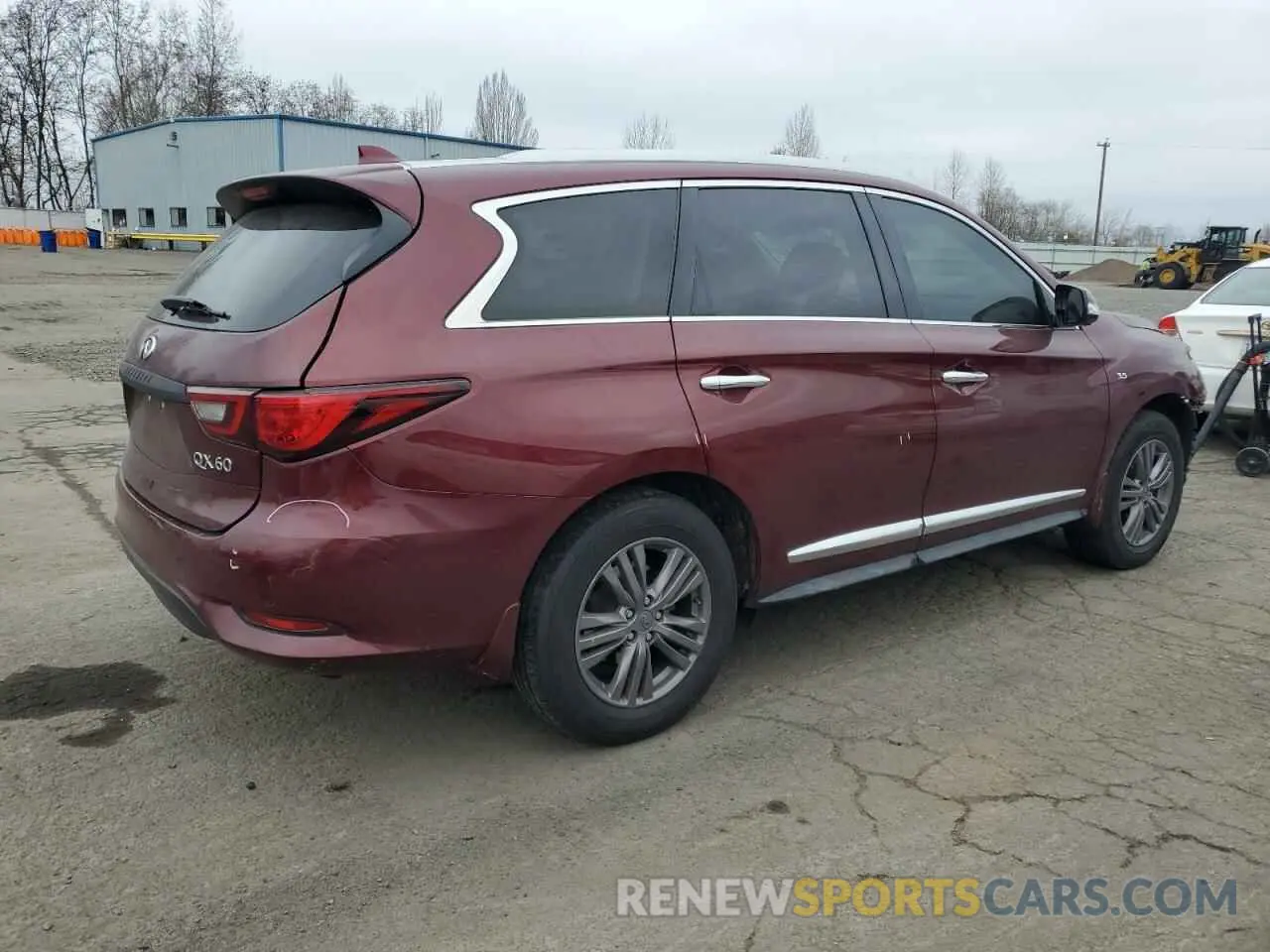 3 Photograph of a damaged car 5N1DL0MN4KC511612 INFINITI QX60 2019