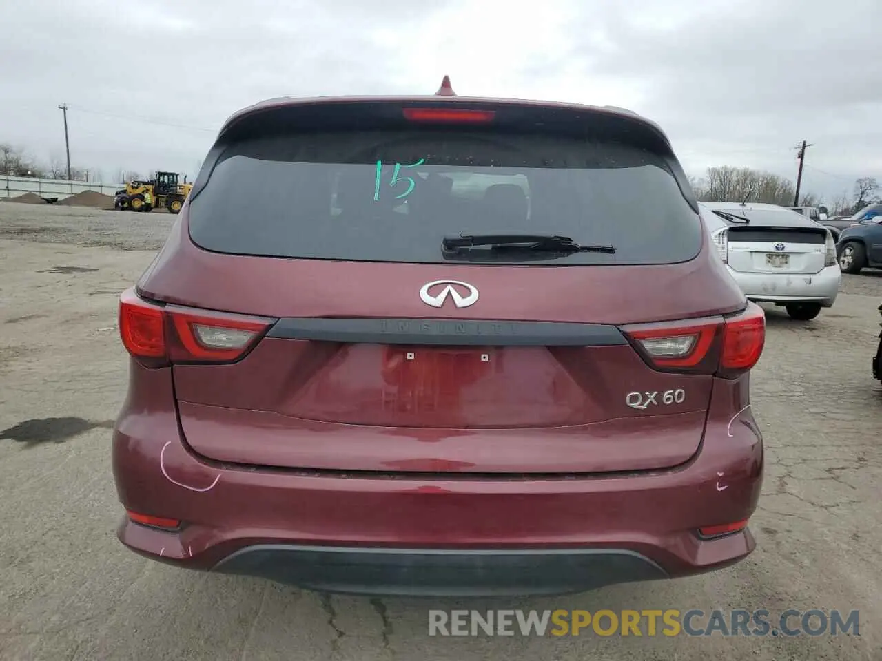 6 Photograph of a damaged car 5N1DL0MN4KC511612 INFINITI QX60 2019