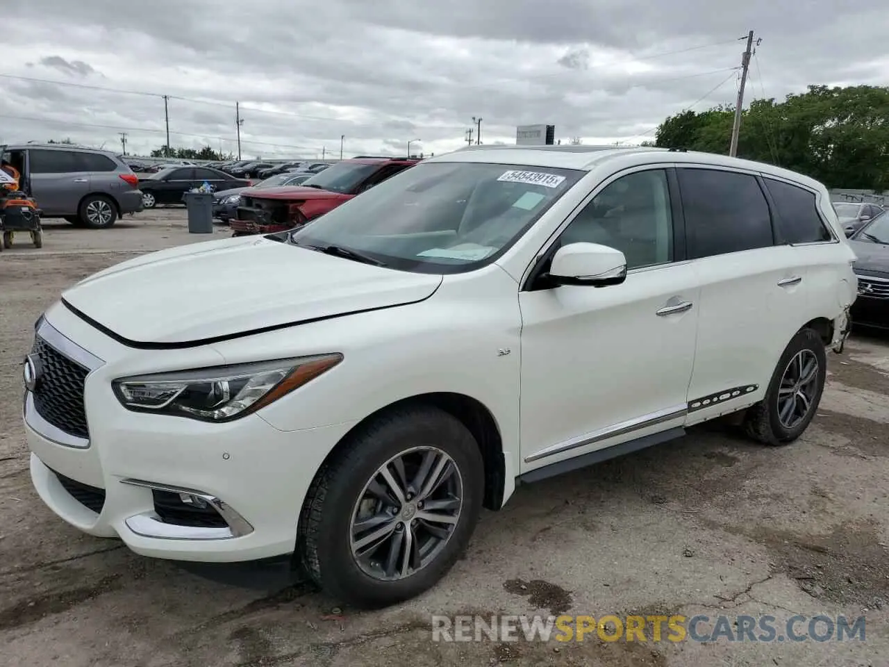1 Photograph of a damaged car 5N1DL0MN4KC532377 INFINITI QX60 2019