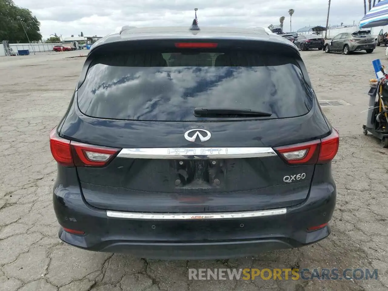 6 Photograph of a damaged car 5N1DL0MN4KC551544 INFINITI QX60 2019