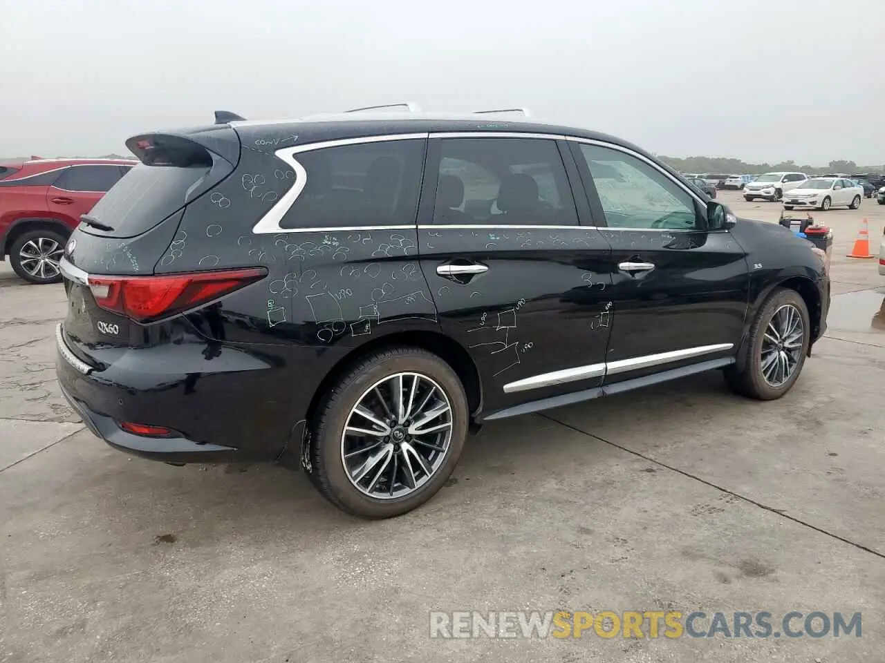 3 Photograph of a damaged car 5N1DL0MN5KC551441 INFINITI QX60 2019