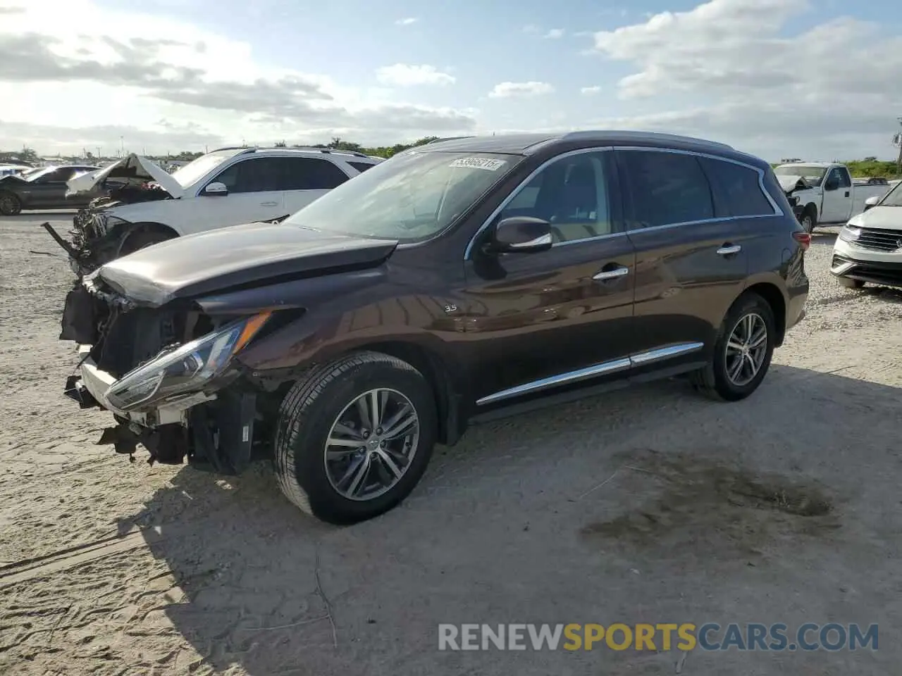 1 Photograph of a damaged car 5N1DL0MN5KC565811 INFINITI QX60 2019