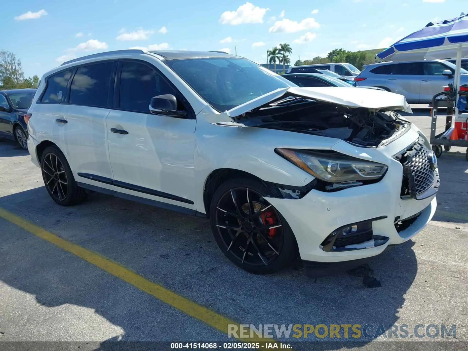 1 Photograph of a damaged car 5N1DL0MN6KC502748 INFINITI QX60 2019