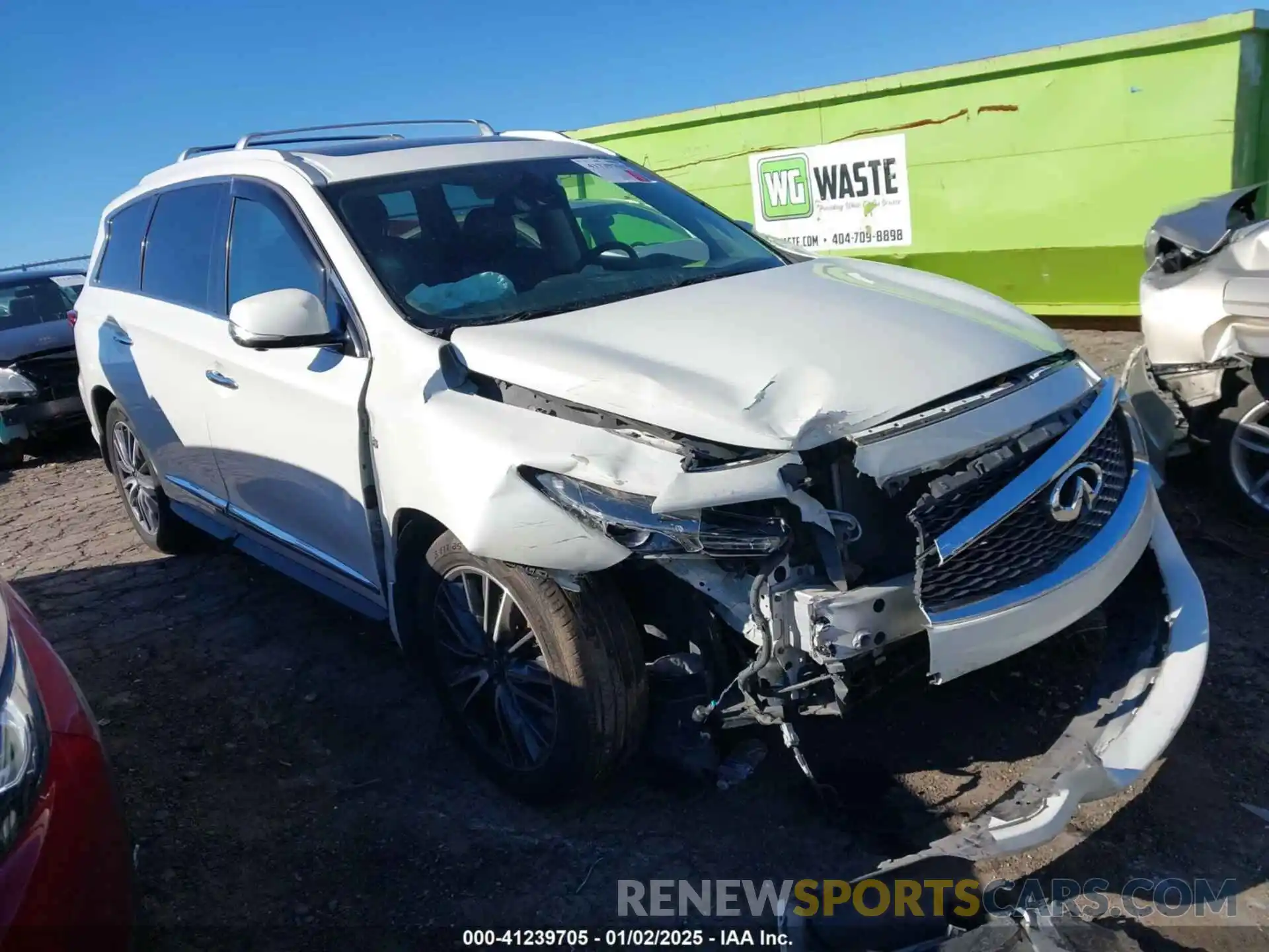 1 Photograph of a damaged car 5N1DL0MN6KC508551 INFINITI QX60 2019