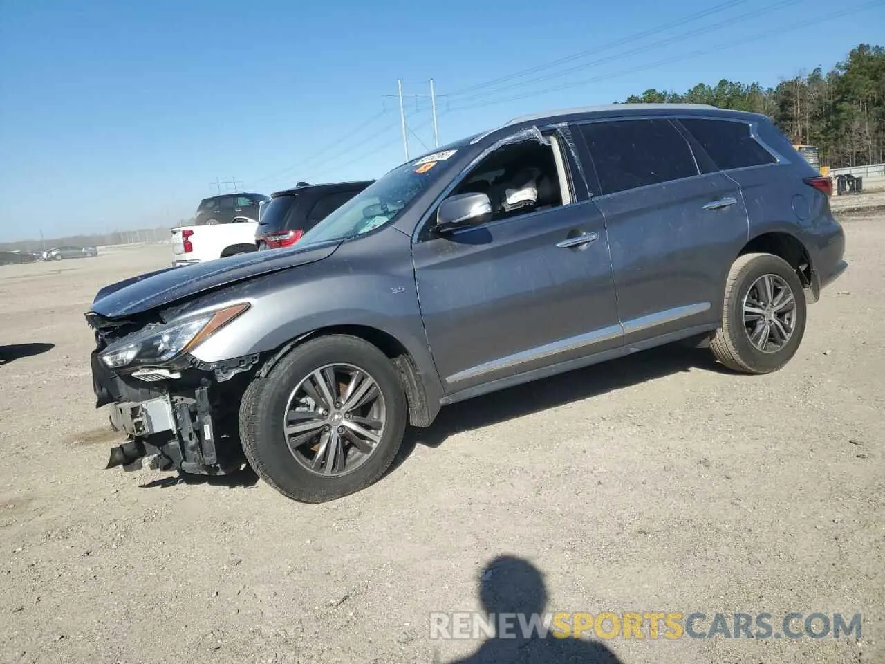 1 Photograph of a damaged car 5N1DL0MN6KC549083 INFINITI QX60 2019