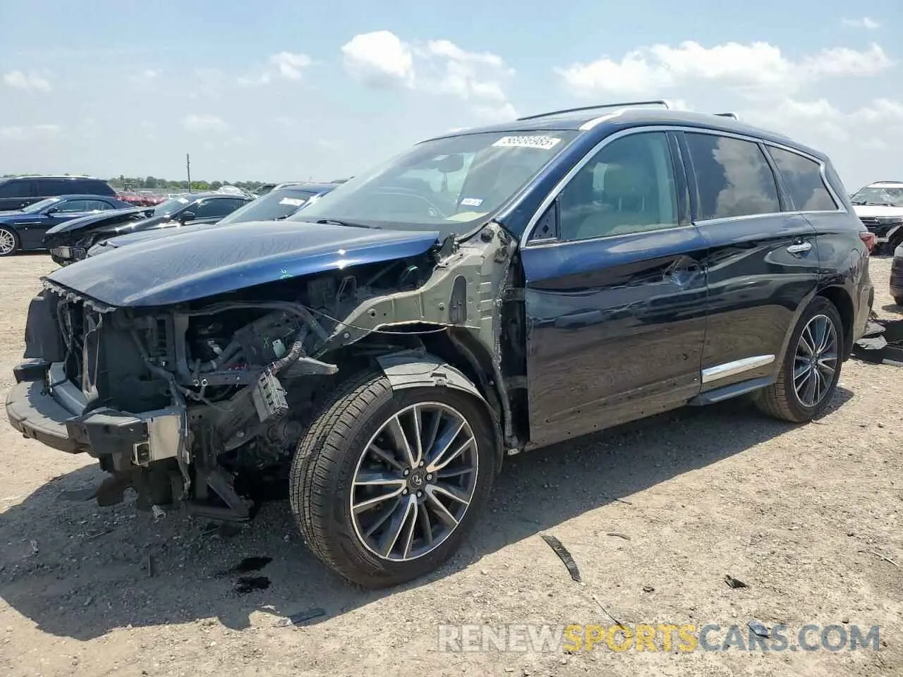1 Photograph of a damaged car 5N1DL0MN6KC550721 INFINITI QX60 2019
