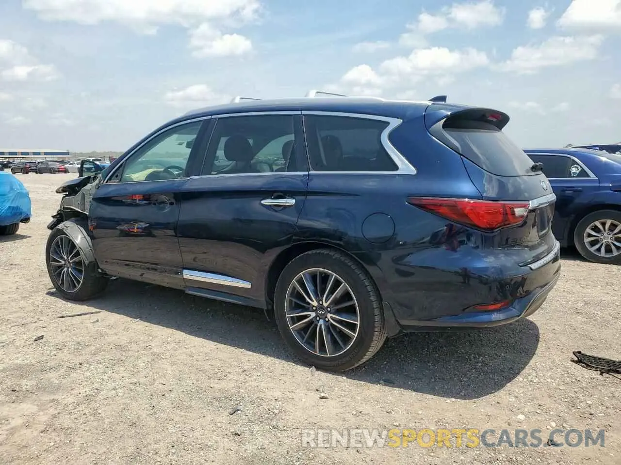 2 Photograph of a damaged car 5N1DL0MN6KC550721 INFINITI QX60 2019