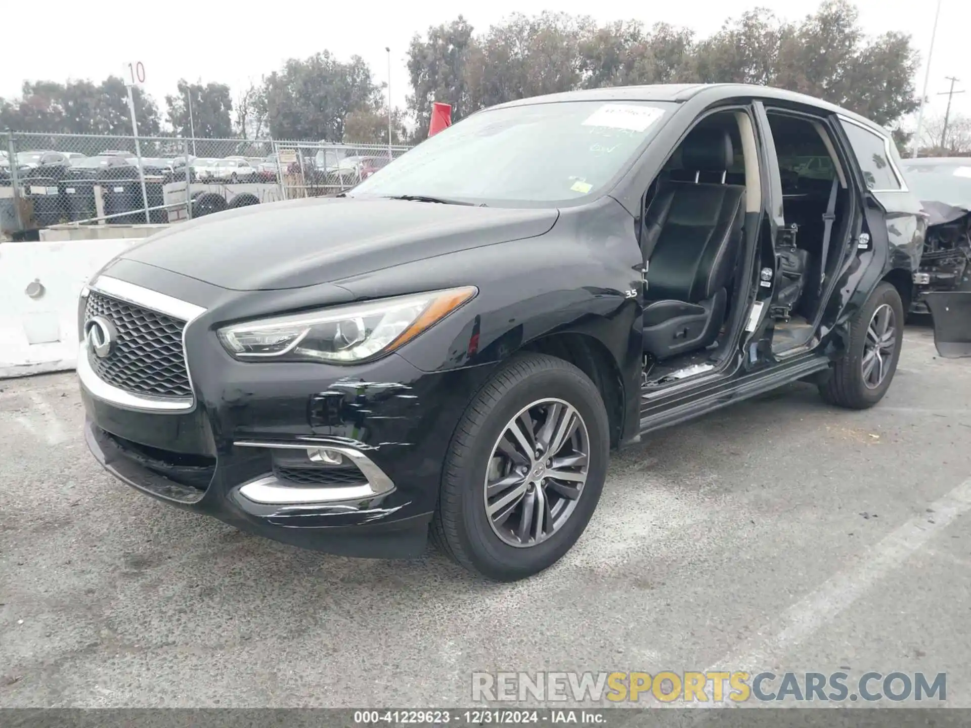 2 Photograph of a damaged car 5N1DL0MN7KC500202 INFINITI QX60 2019