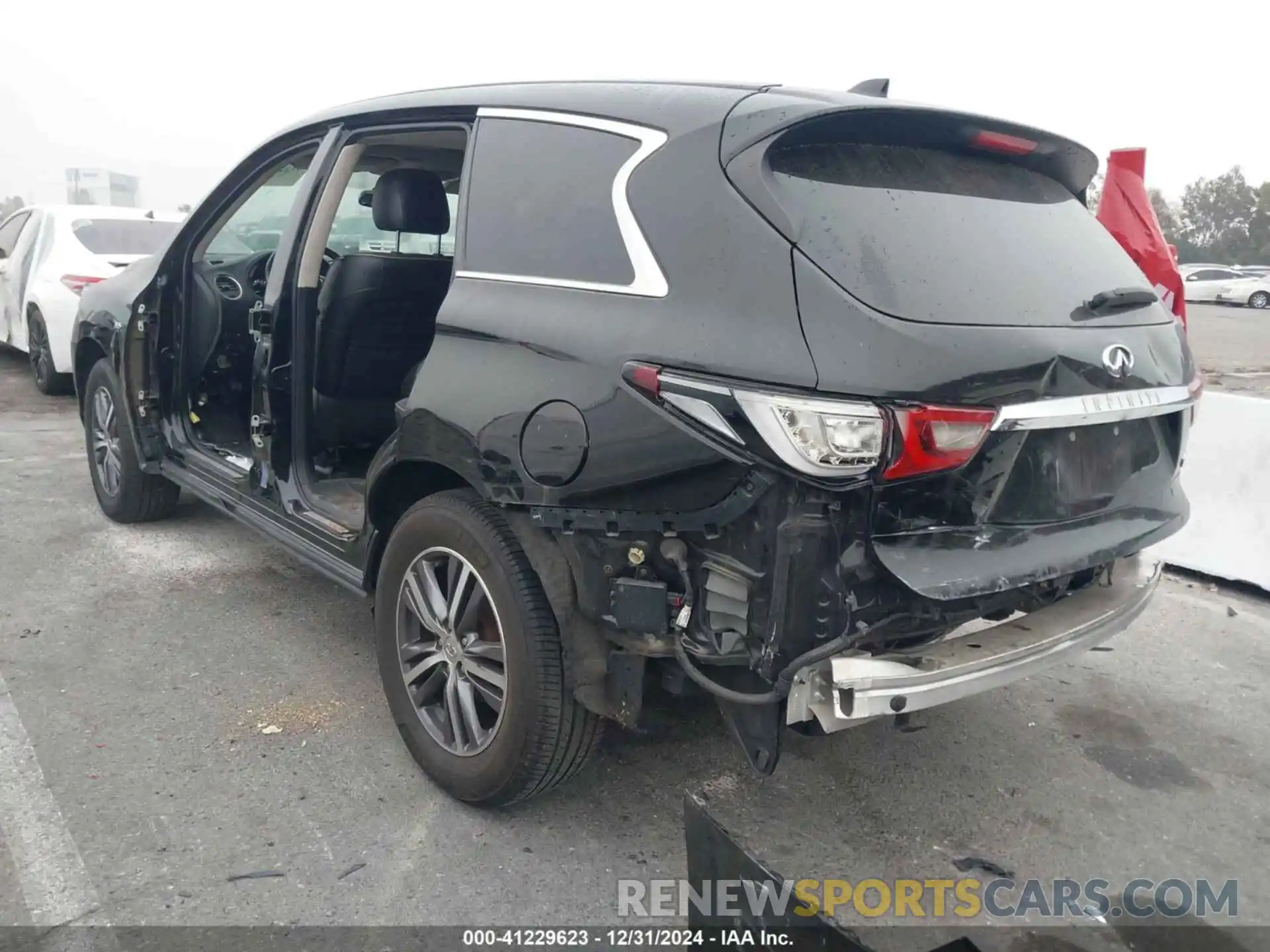 3 Photograph of a damaged car 5N1DL0MN7KC500202 INFINITI QX60 2019