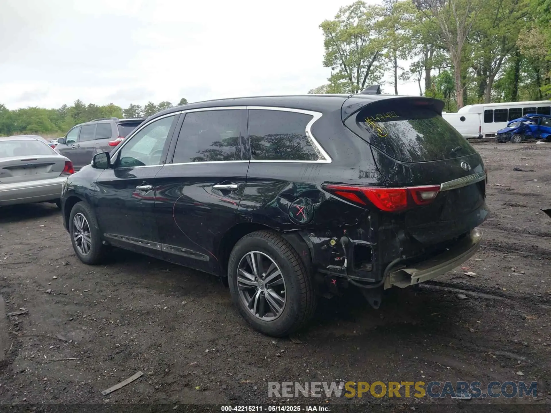3 Photograph of a damaged car 5N1DL0MN7KC530395 INFINITI QX60 2019
