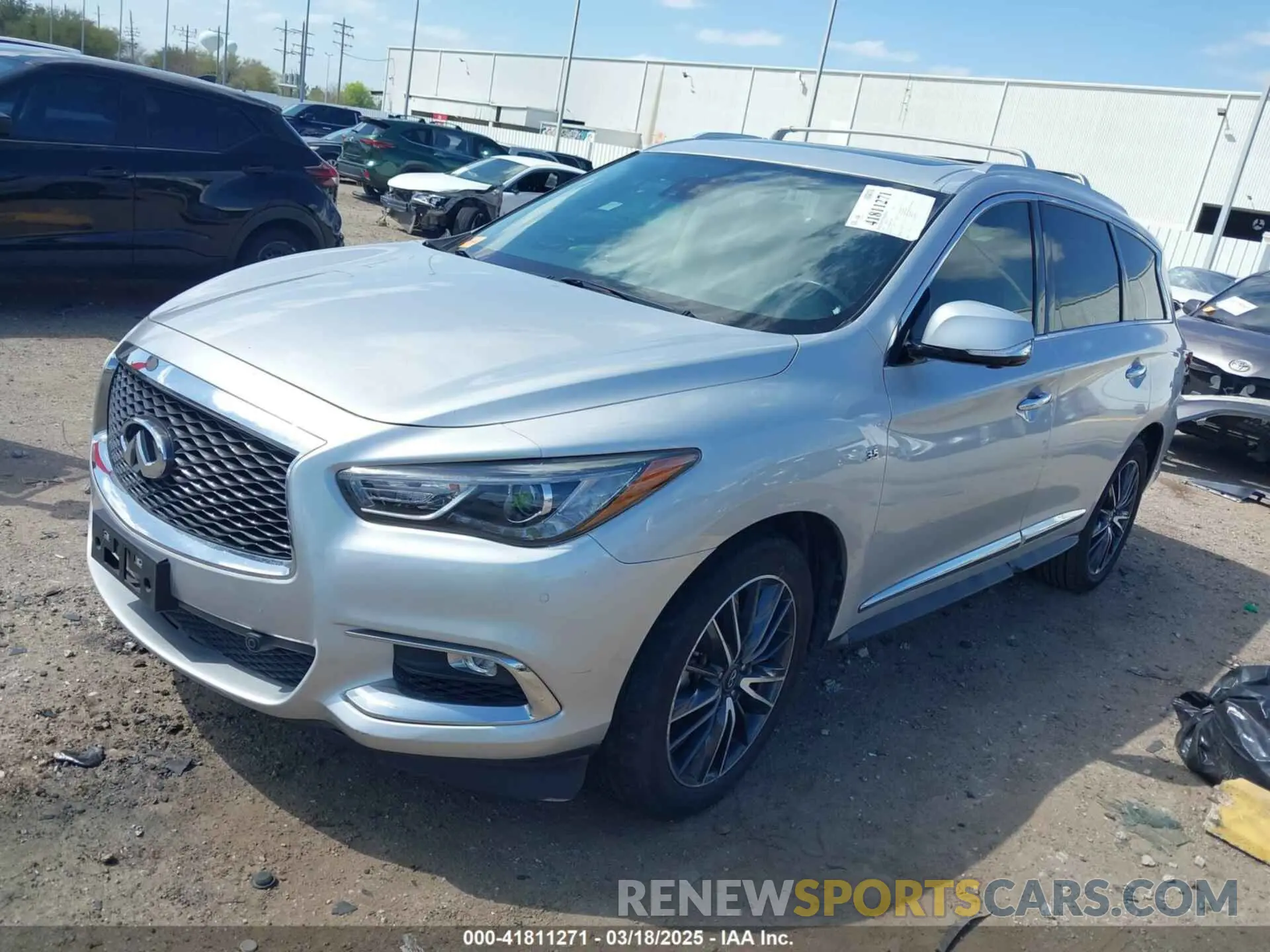 2 Photograph of a damaged car 5N1DL0MN8KC526839 INFINITI QX60 2019