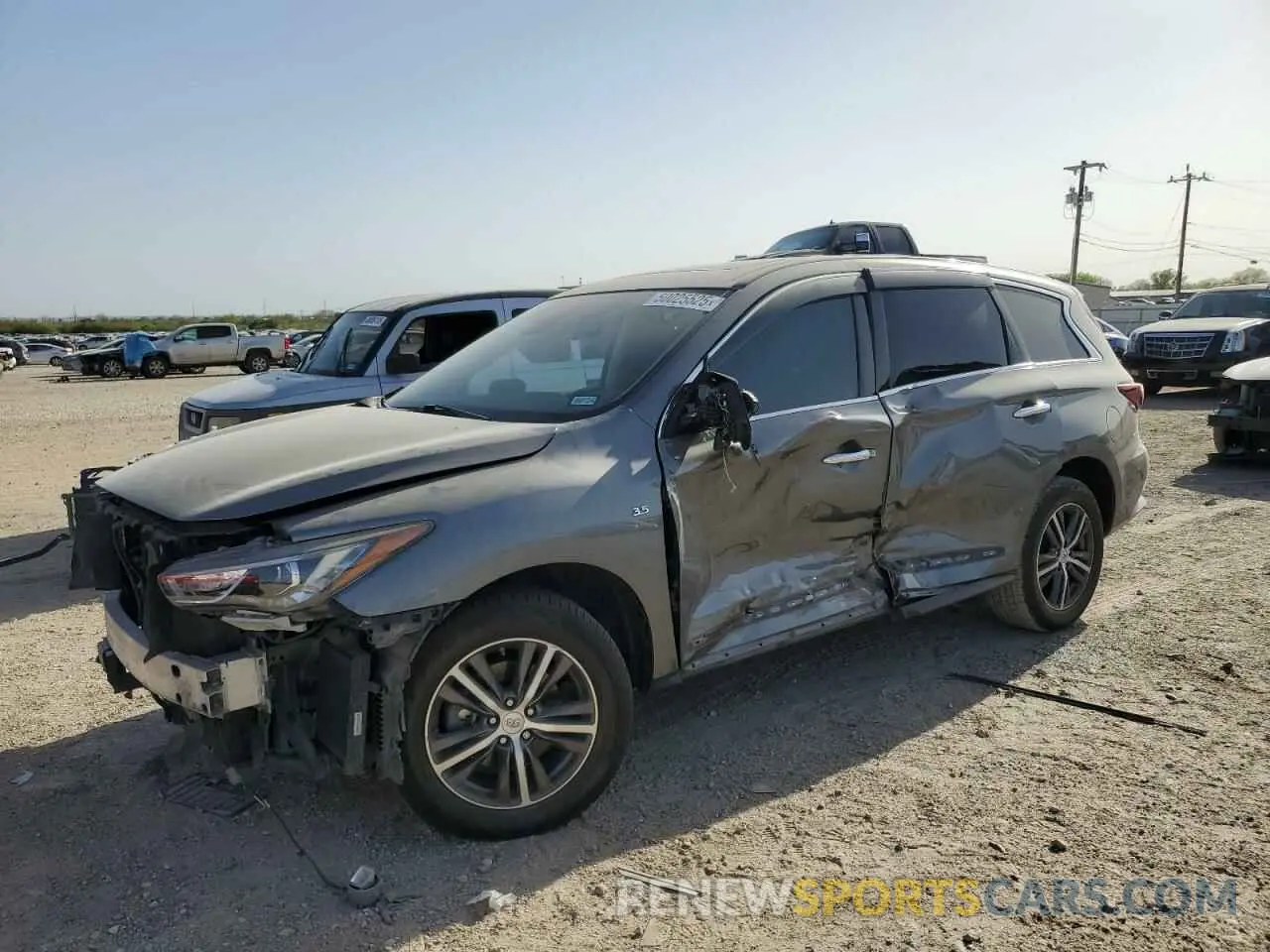 1 Photograph of a damaged car 5N1DL0MN8KC527165 INFINITI QX60 2019