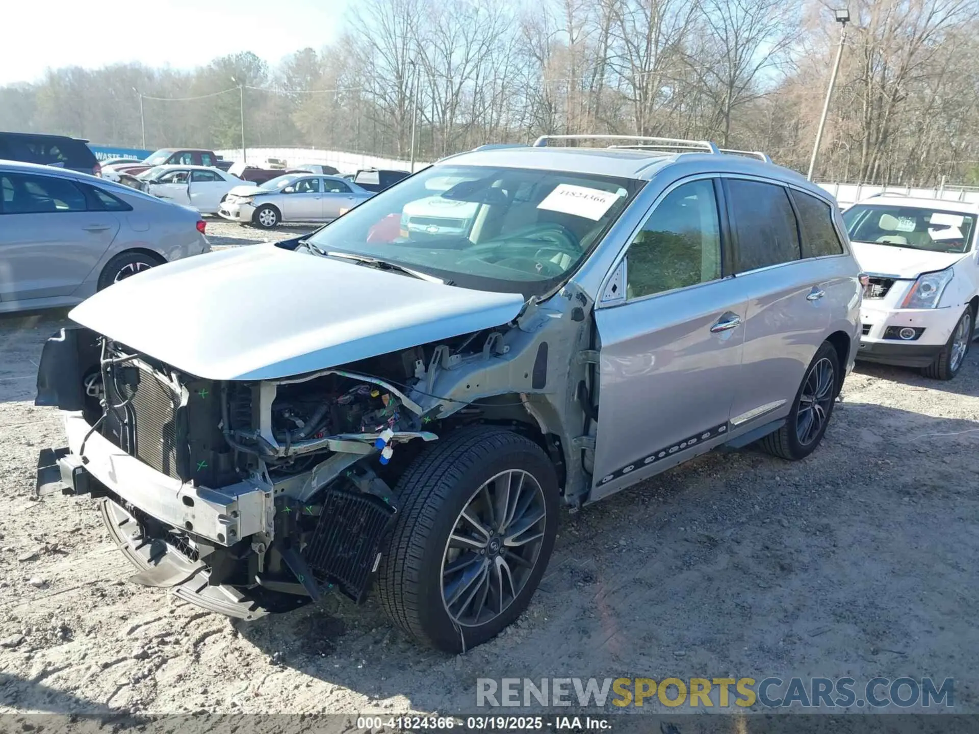 2 Photograph of a damaged car 5N1DL0MN8KC555323 INFINITI QX60 2019