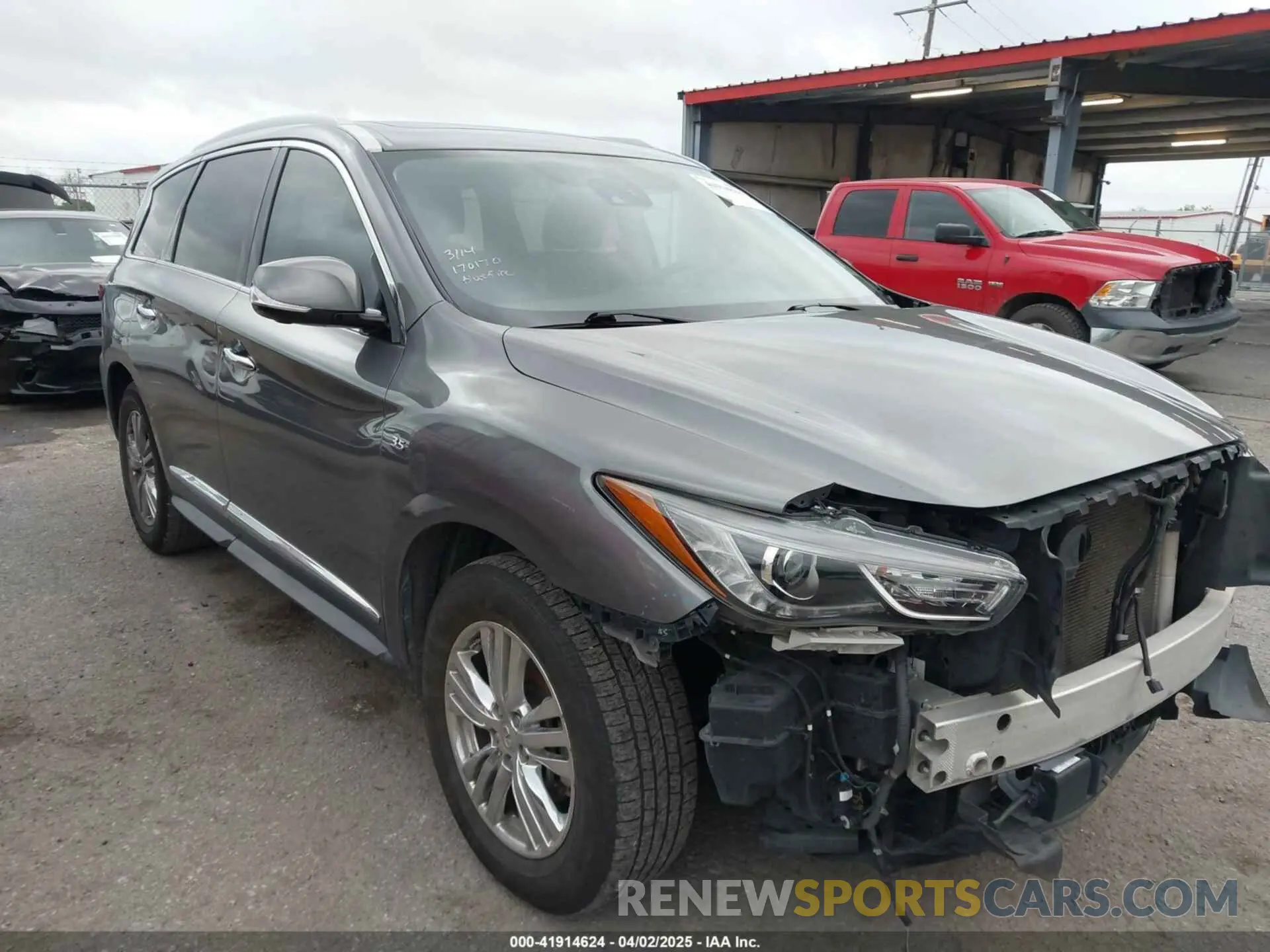 1 Photograph of a damaged car 5N1DL0MN9KC516854 INFINITI QX60 2019