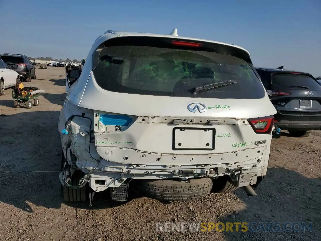 6 Photograph of a damaged car 5N1DL0MN9KC521956 INFINITI QX60 2019