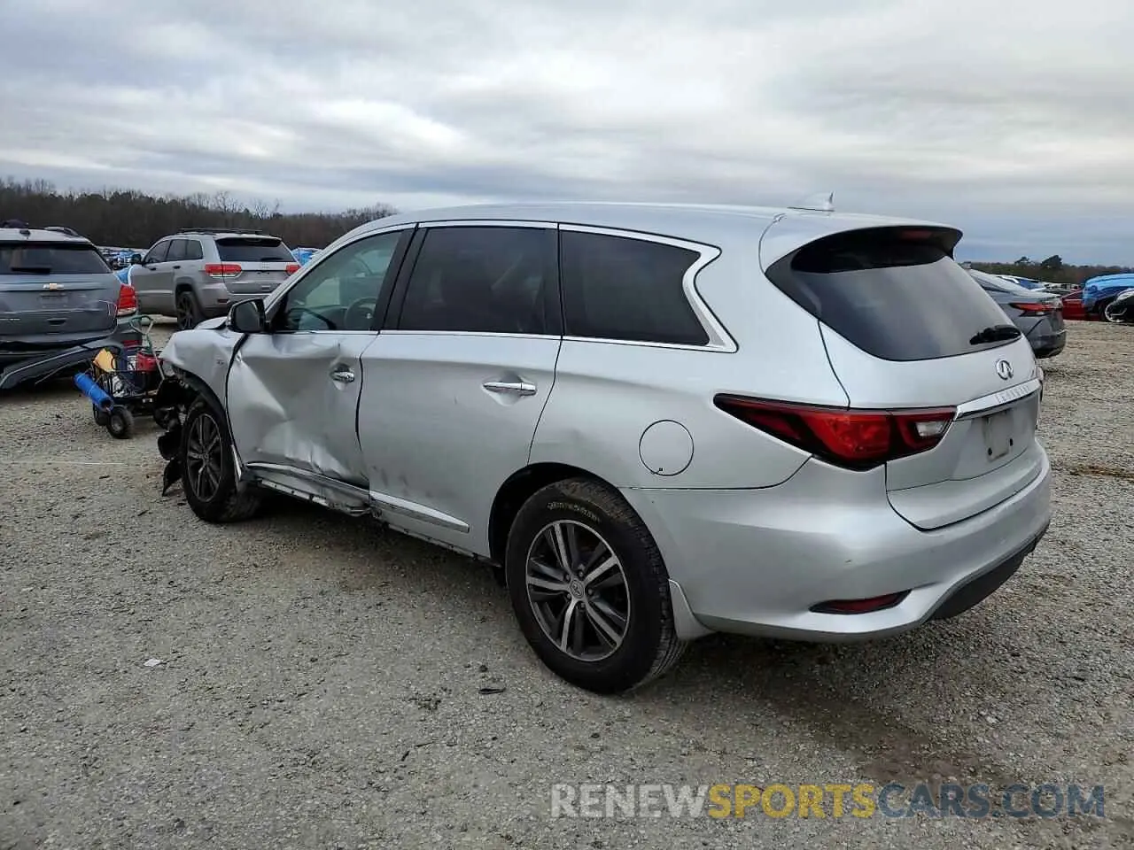 2 Photograph of a damaged car 5N1DL0MN9KC556089 INFINITI QX60 2019