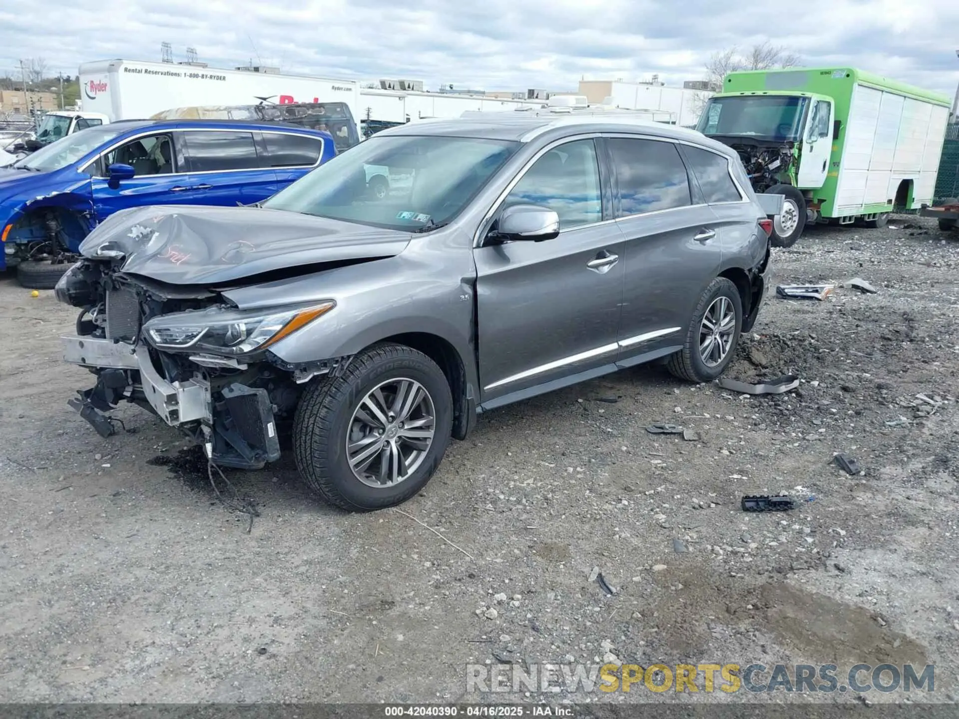 2 Photograph of a damaged car 5N1DL0MM1LC506649 INFINITI QX60 2020