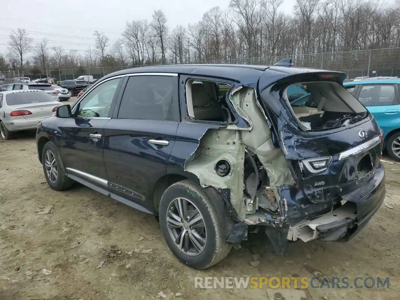 2 Photograph of a damaged car 5N1DL0MM2LC501721 INFINITI QX60 2020