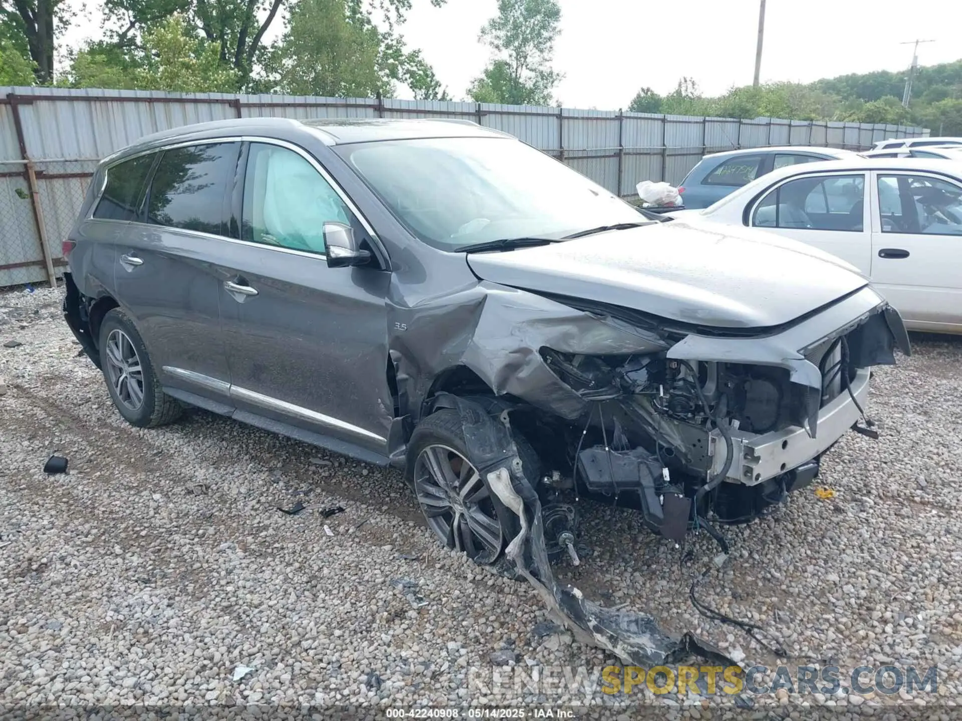 1 Photograph of a damaged car 5N1DL0MM2LC517417 INFINITI QX60 2020