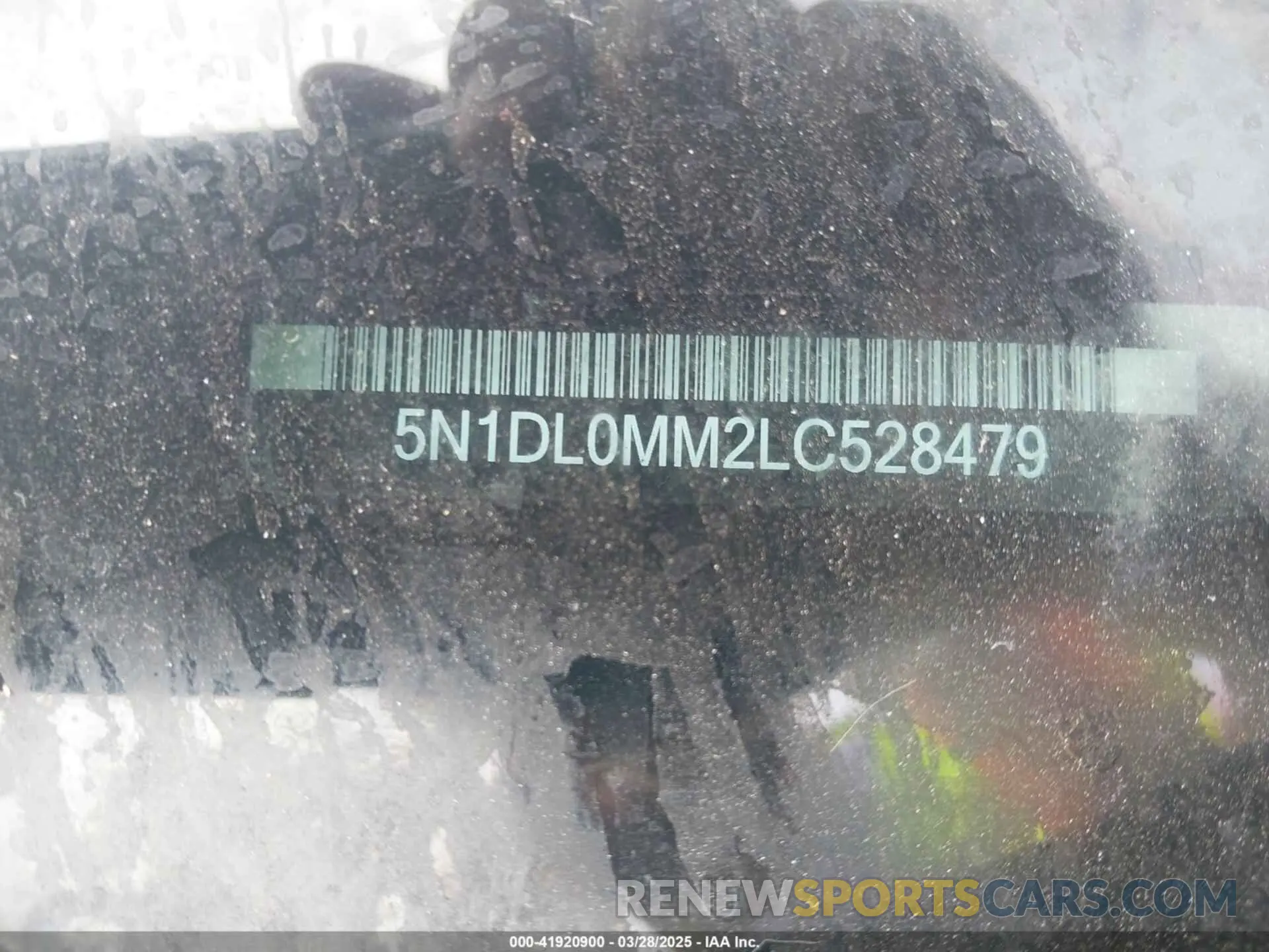 9 Photograph of a damaged car 5N1DL0MM2LC528479 INFINITI QX60 2020