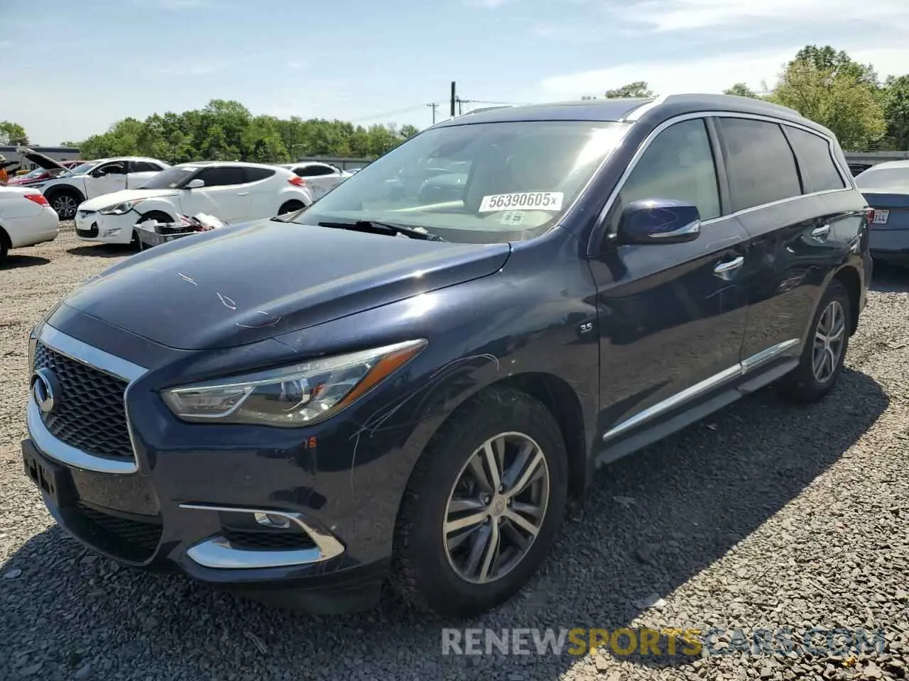 1 Photograph of a damaged car 5N1DL0MM2LC528742 INFINITI QX60 2020