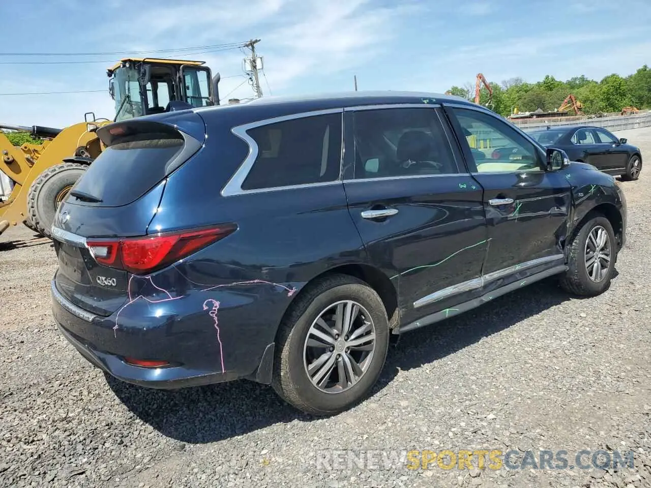3 Photograph of a damaged car 5N1DL0MM2LC528742 INFINITI QX60 2020