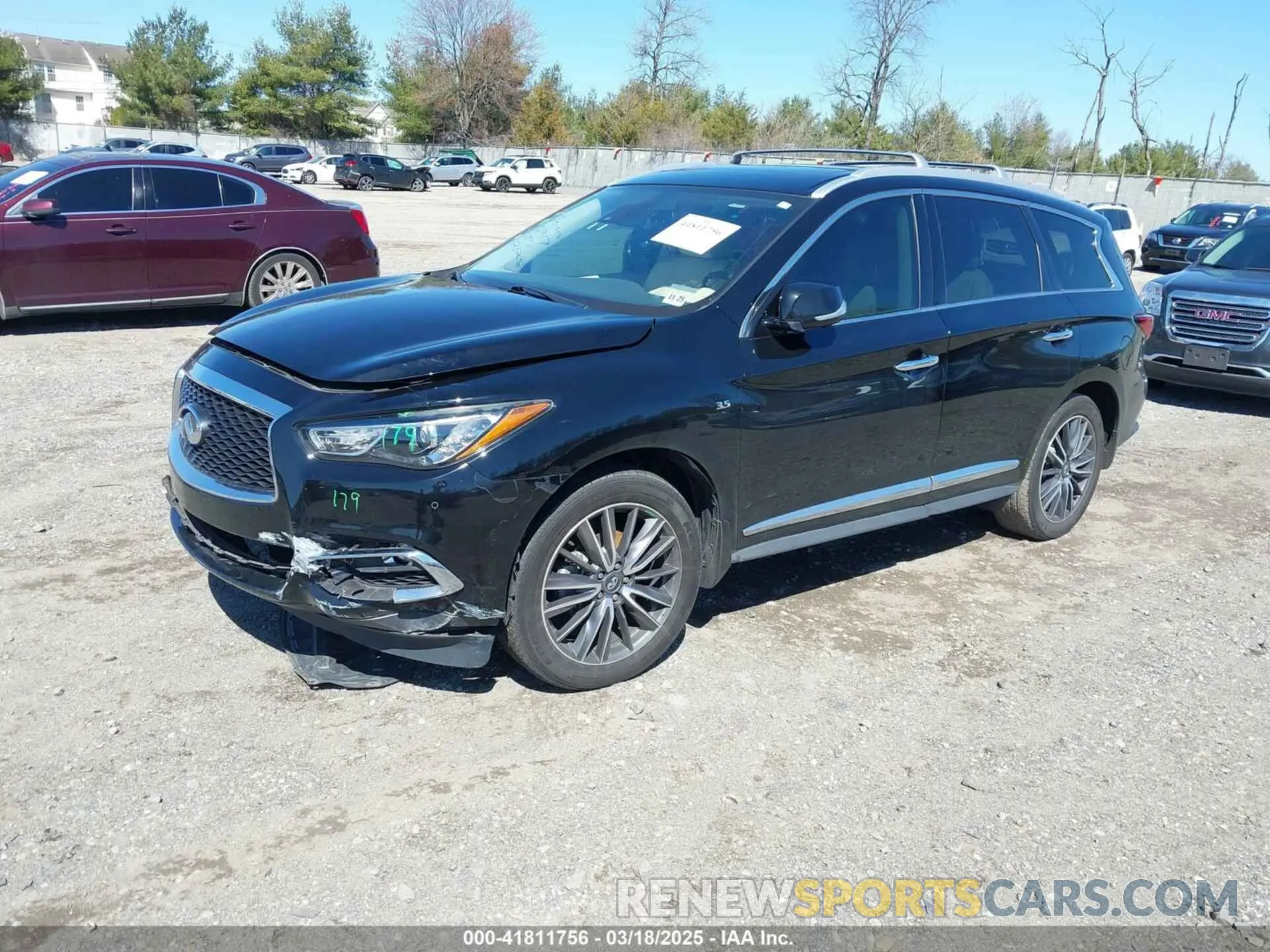 2 Photograph of a damaged car 5N1DL0MM3LC505986 INFINITI QX60 2020