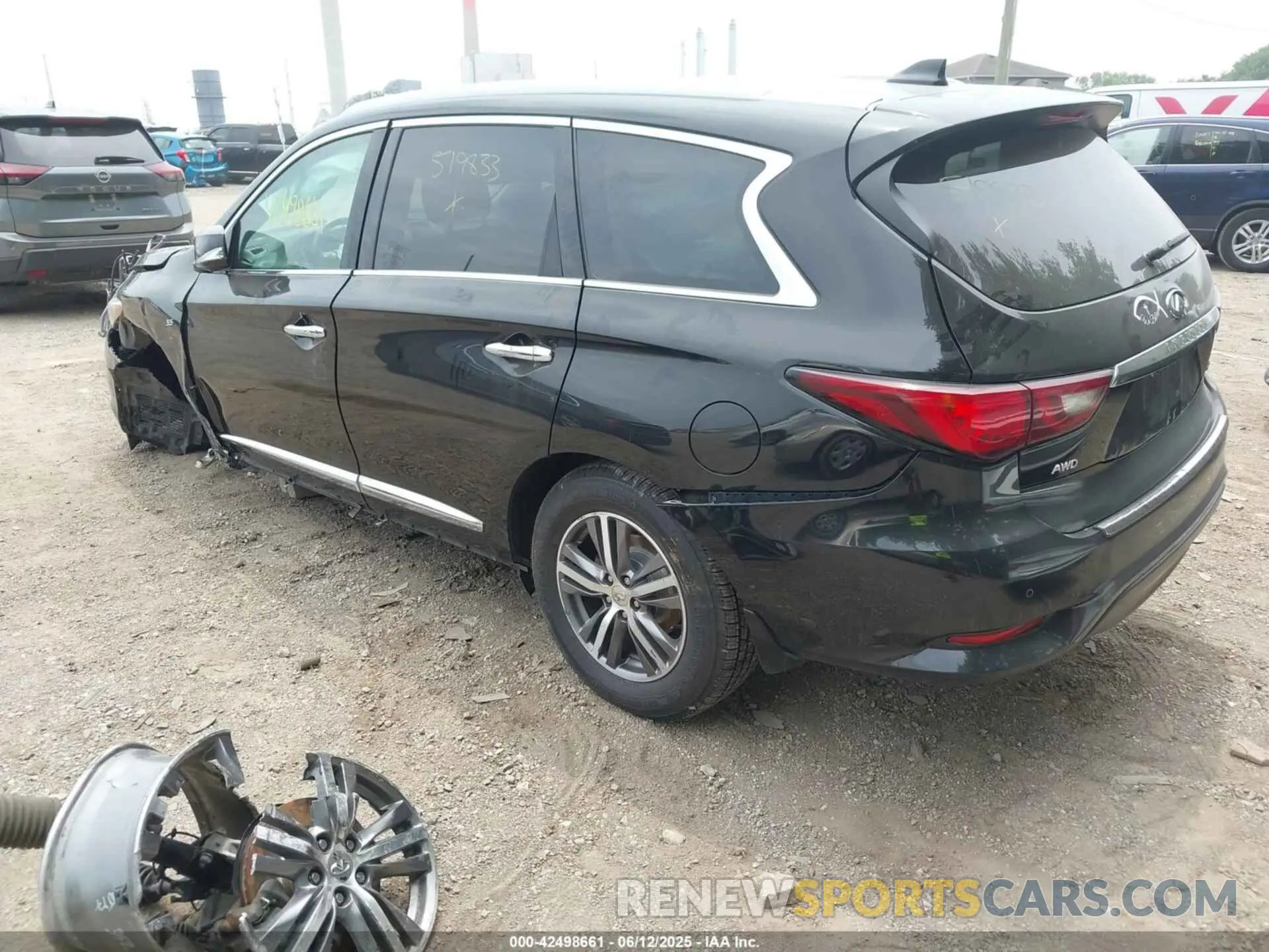 3 Photograph of a damaged car 5N1DL0MM4LC519833 INFINITI QX60 2020