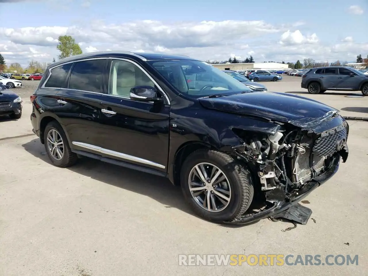 4 Photograph of a damaged car 5N1DL0MM4LC524708 INFINITI QX60 2020