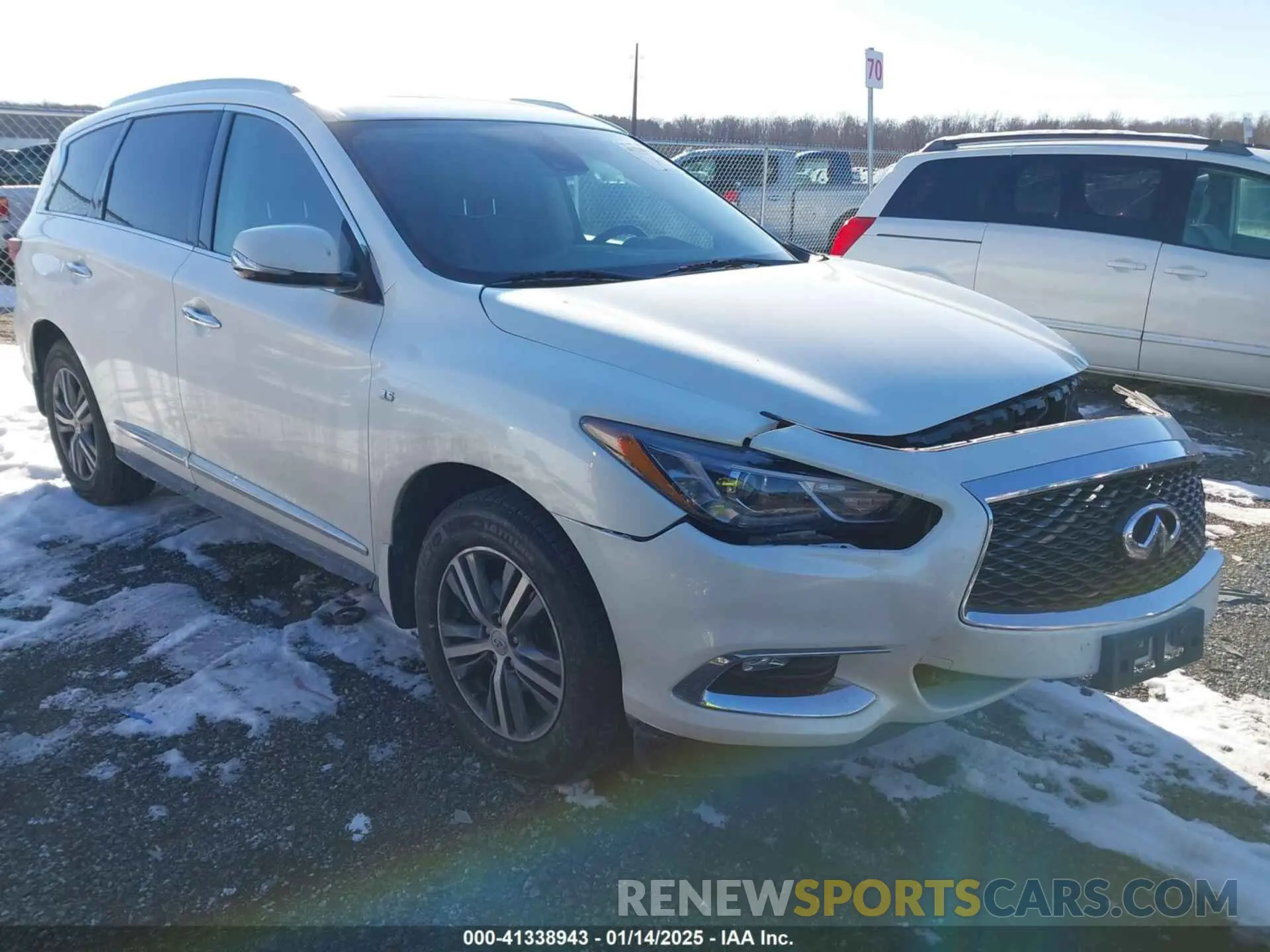 1 Photograph of a damaged car 5N1DL0MM4LC526247 INFINITI QX60 2020