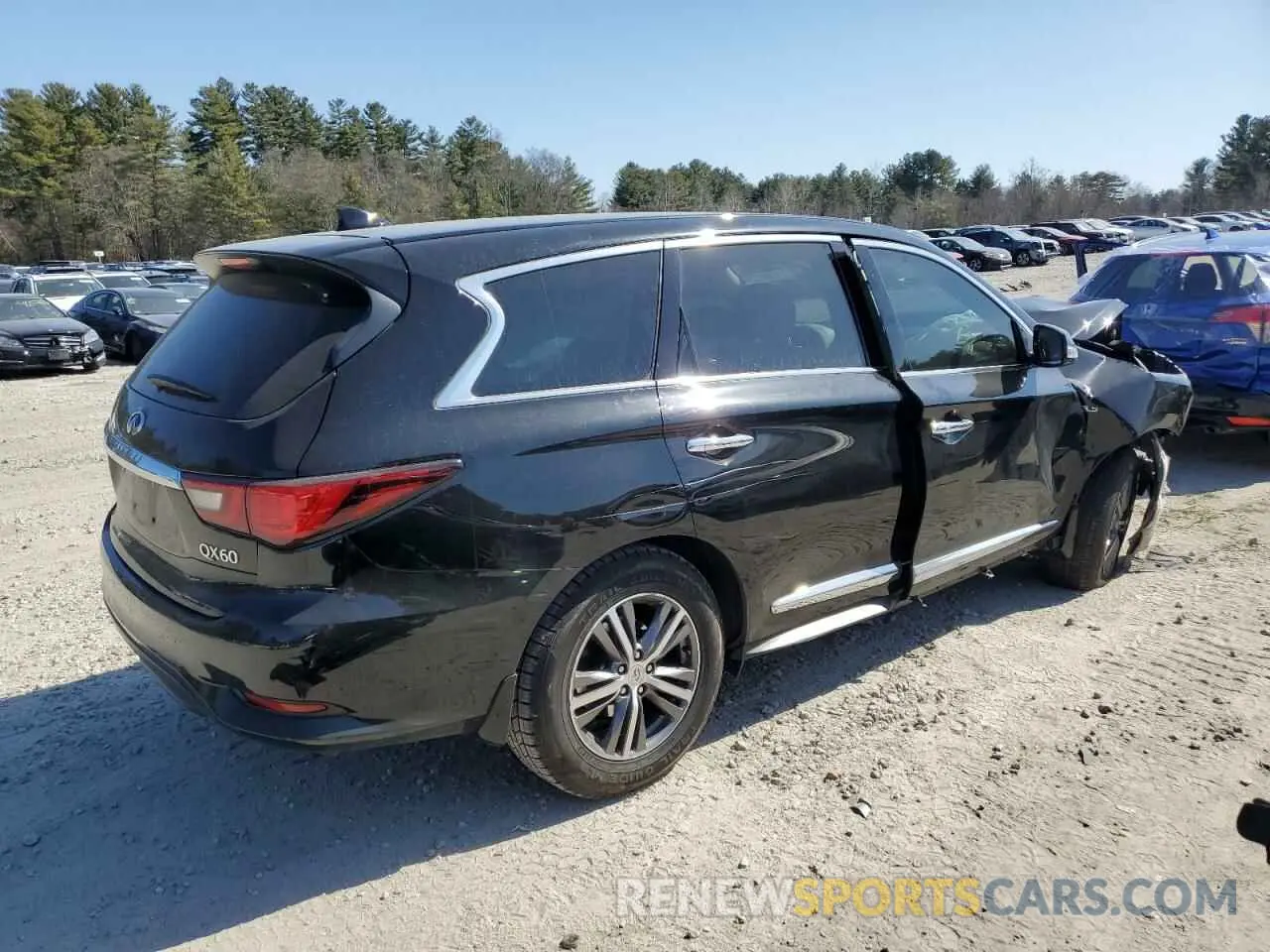 3 Photograph of a damaged car 5N1DL0MM4LC537300 INFINITI QX60 2020