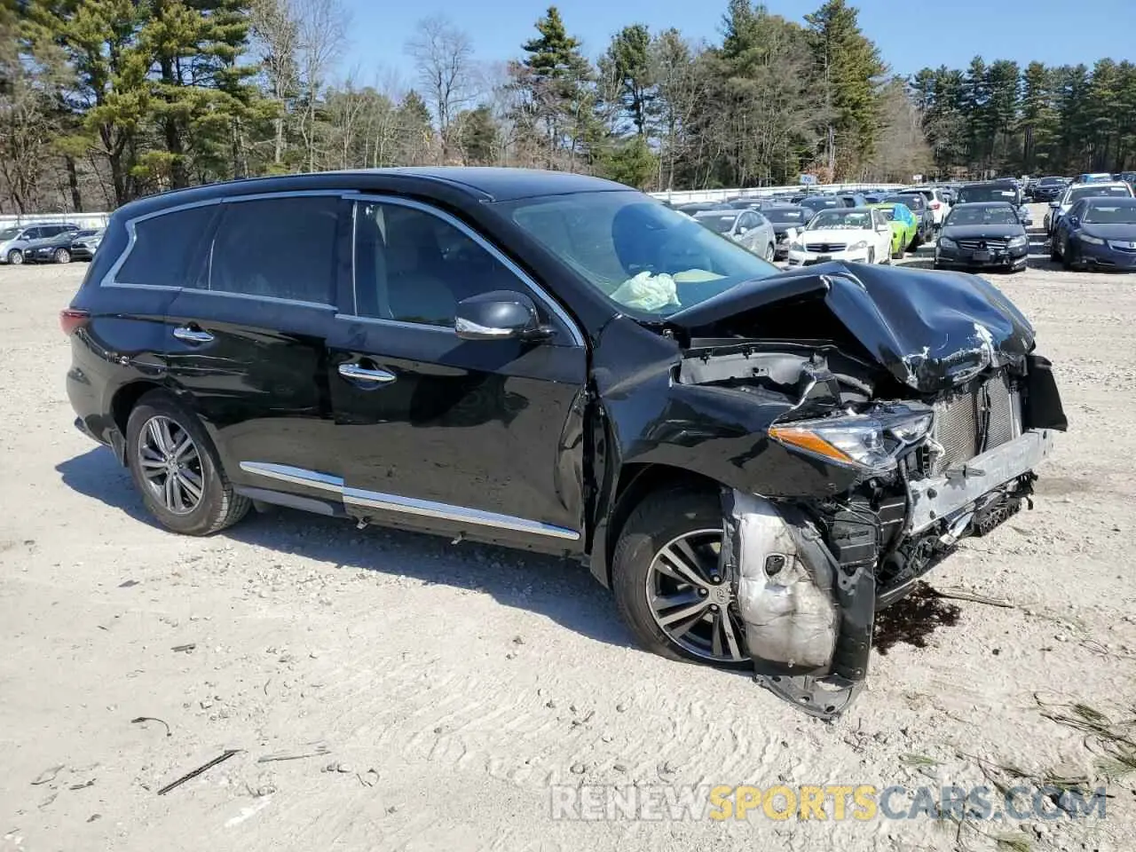 4 Photograph of a damaged car 5N1DL0MM4LC537300 INFINITI QX60 2020